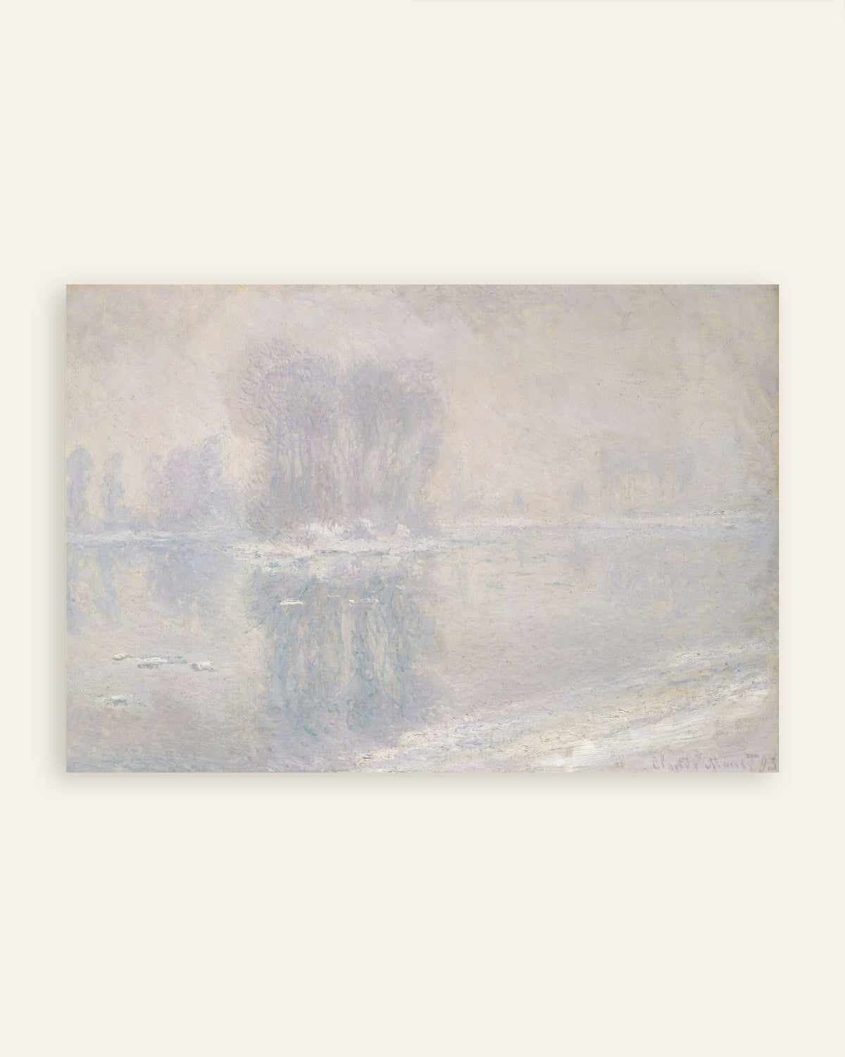 Poster Isflak (1893) av Claude Monet, miniatyr