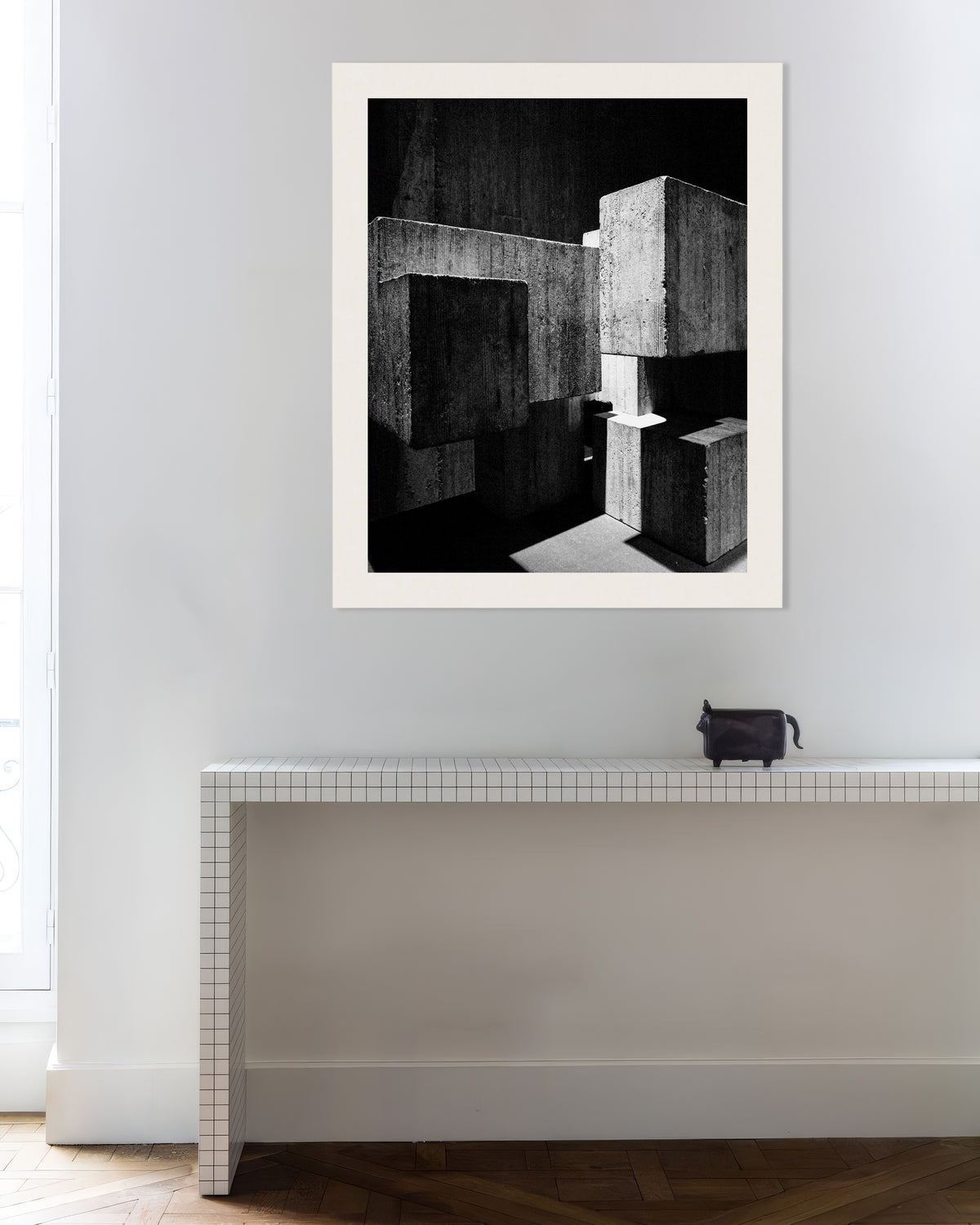 Poster ”Sammanflätade betongkuber”