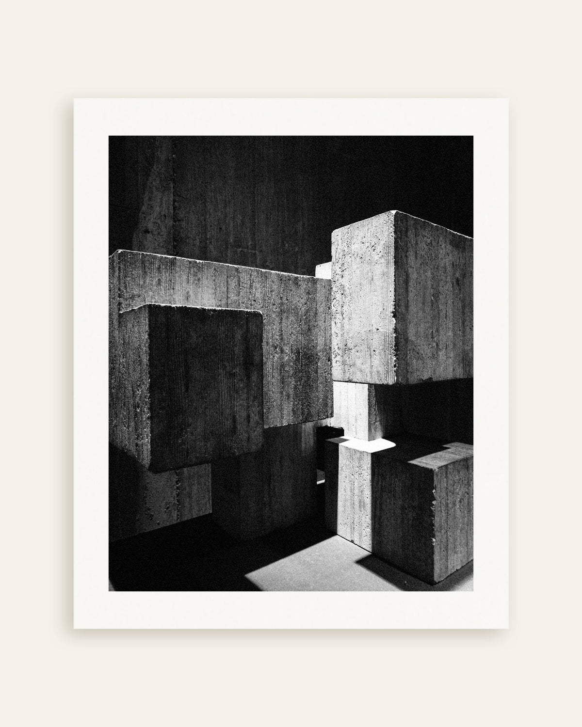 Poster ”Sammanflätade betongkuber”, miniatyr