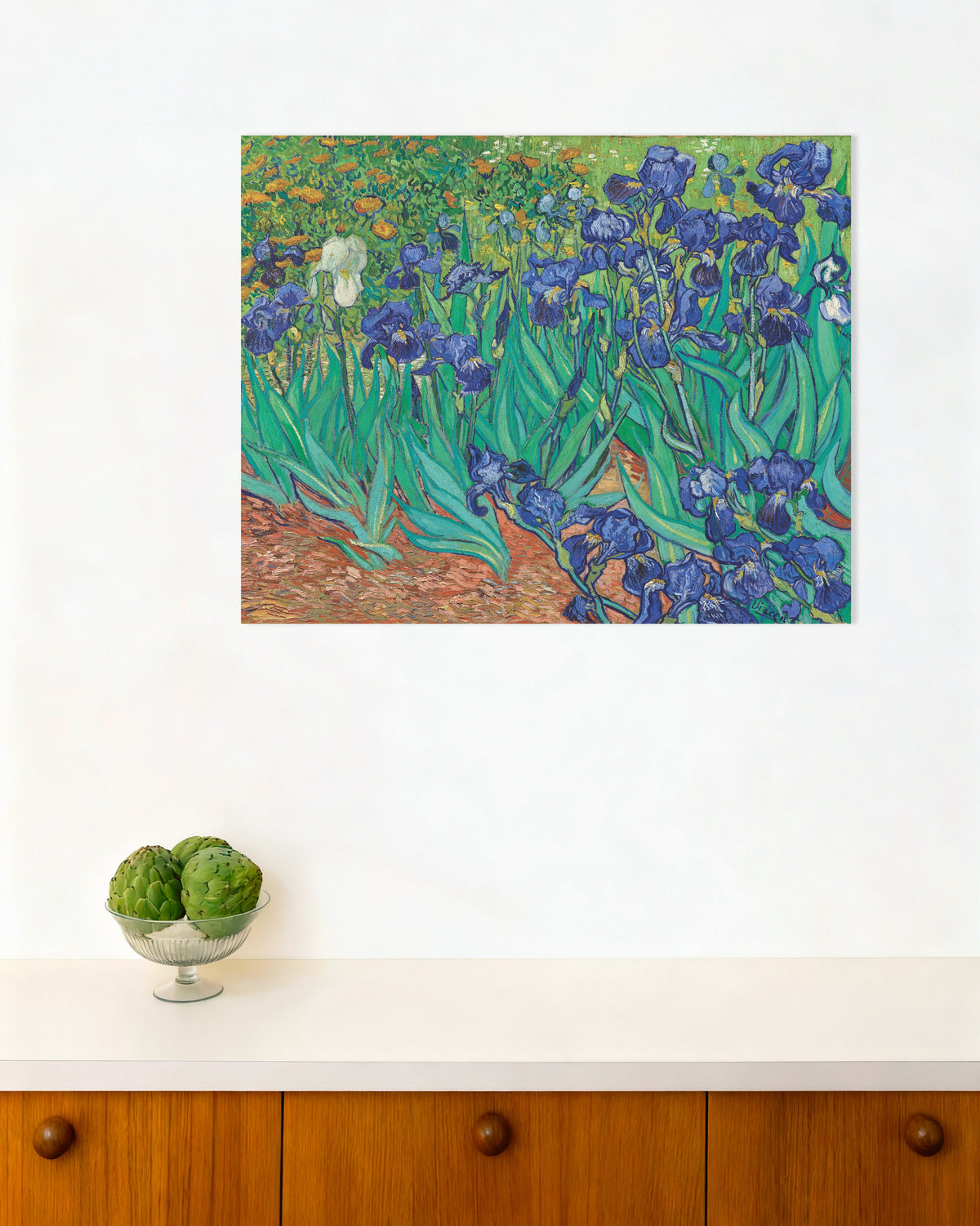 Poster av Irisar (1889) av Vincent van Gogh