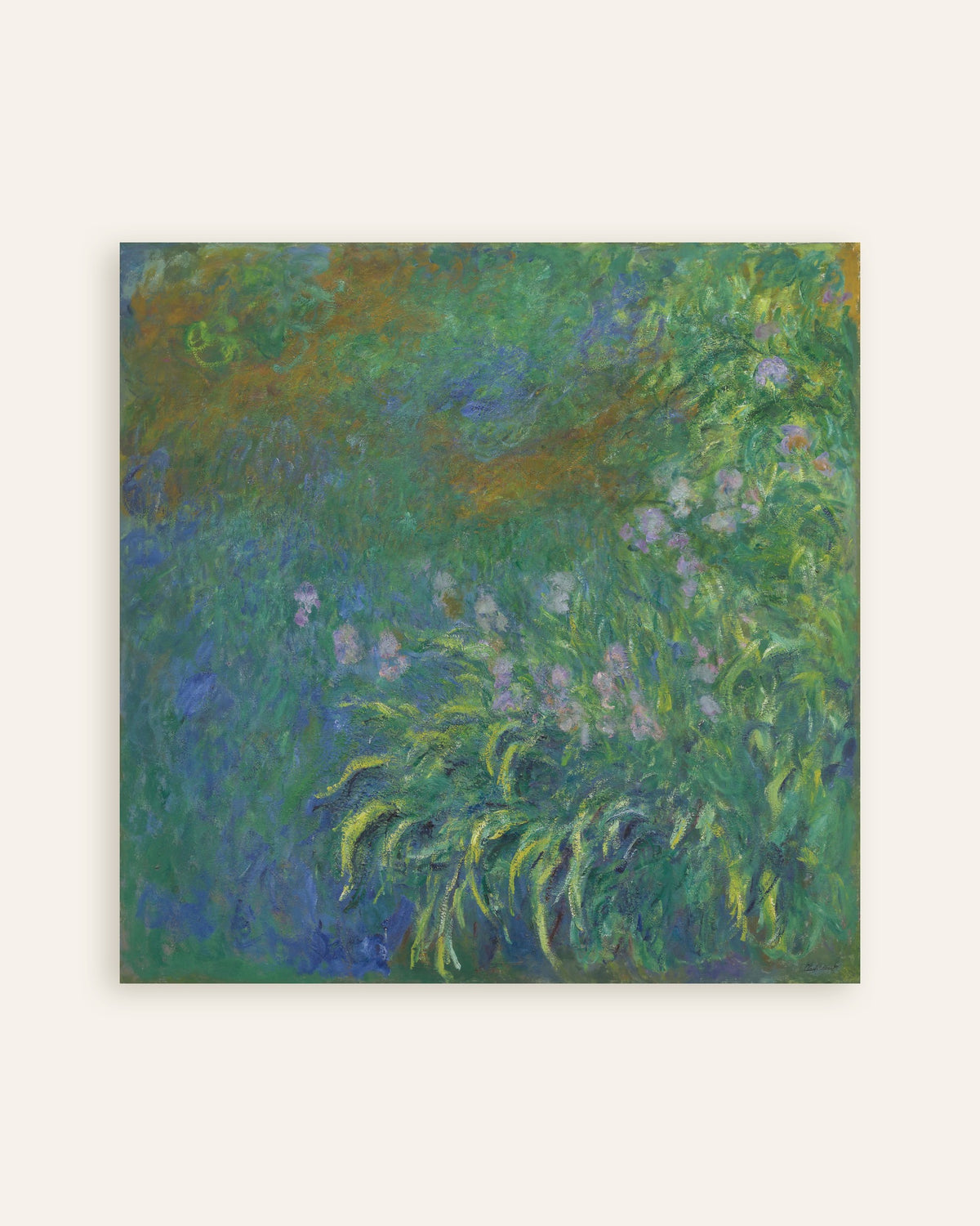 Poster Irisar (1914–1917) av Claude Monet, miniatyr