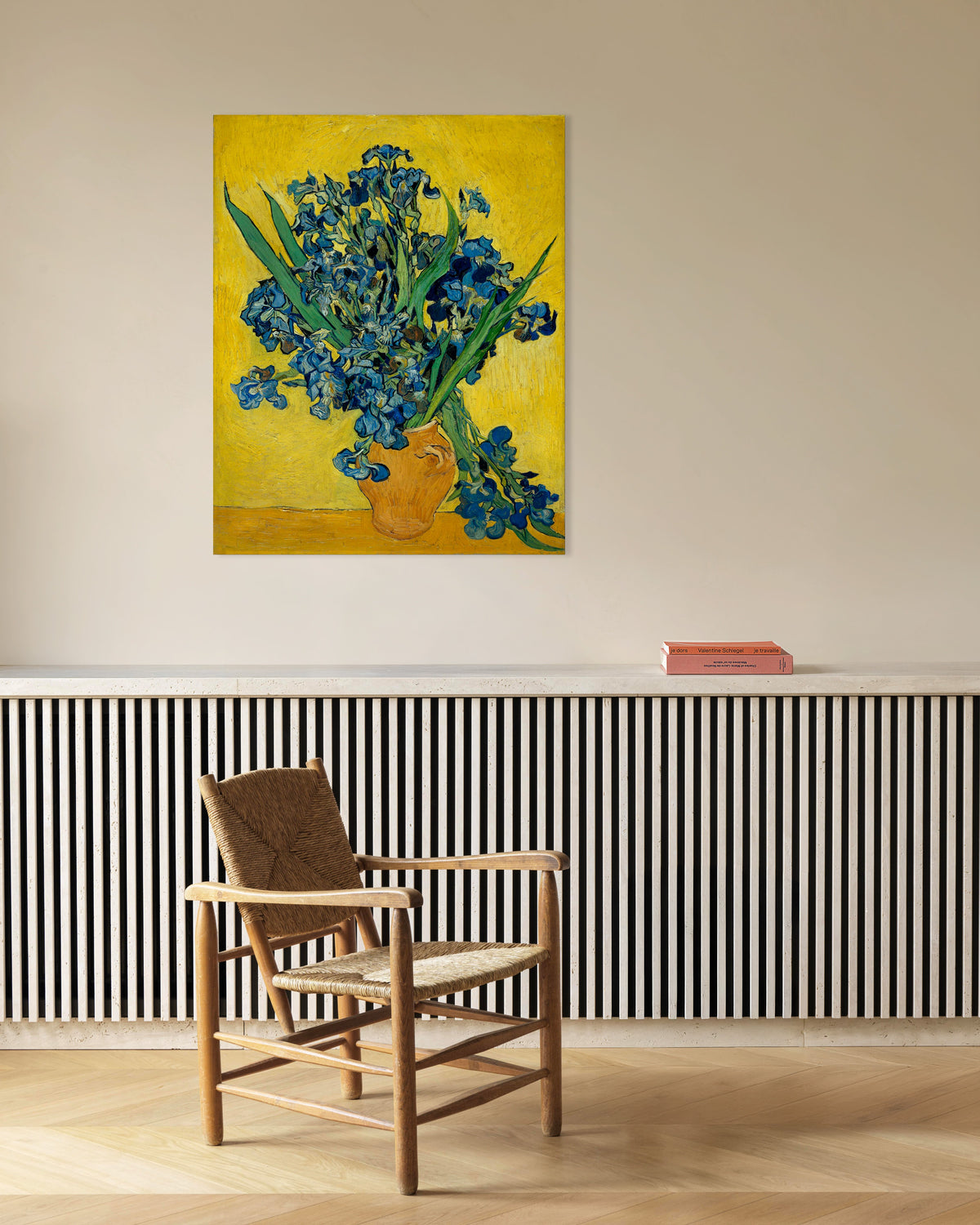 Poster med Irisar i en vas (1890) av Vincent van Gogh