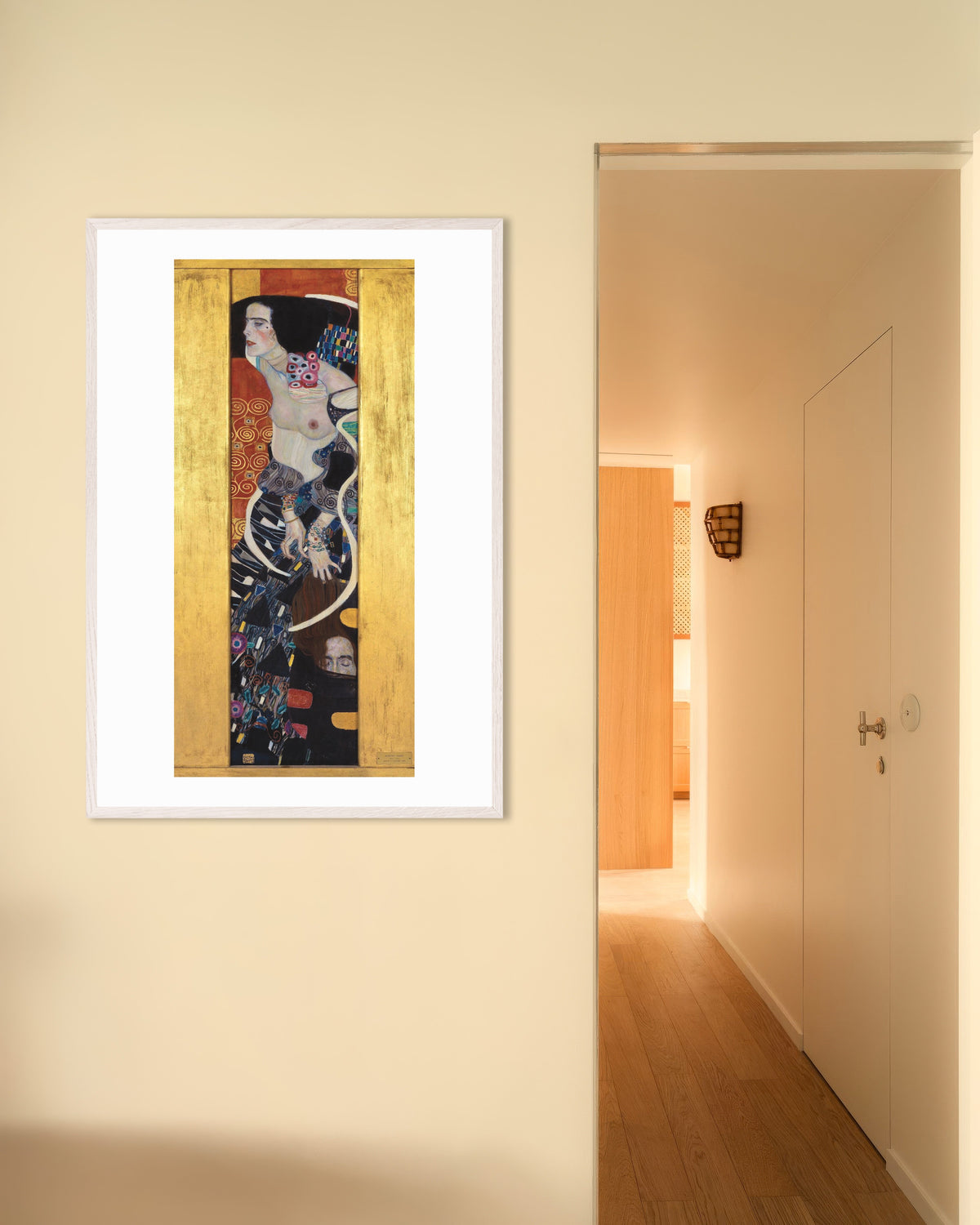 Poster Judith II (1909) av Gustav Klimt med vit träram