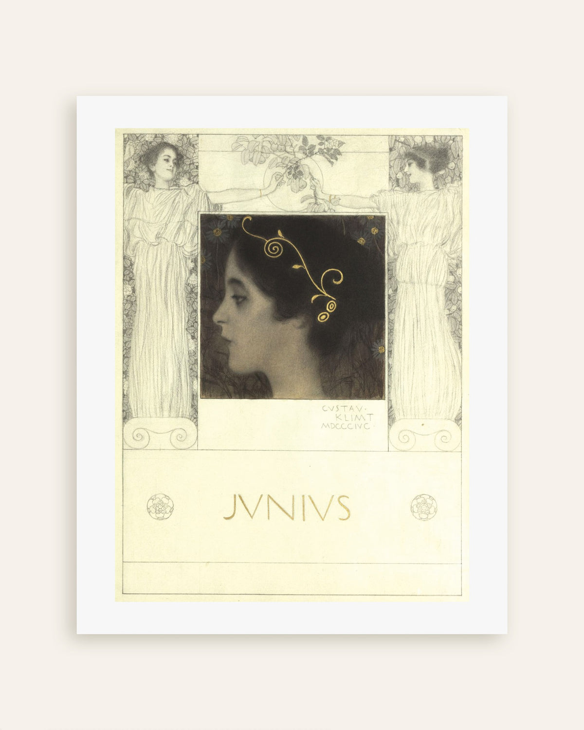 Poster Junius (1896) av Gustav Klimt, miniatyr
