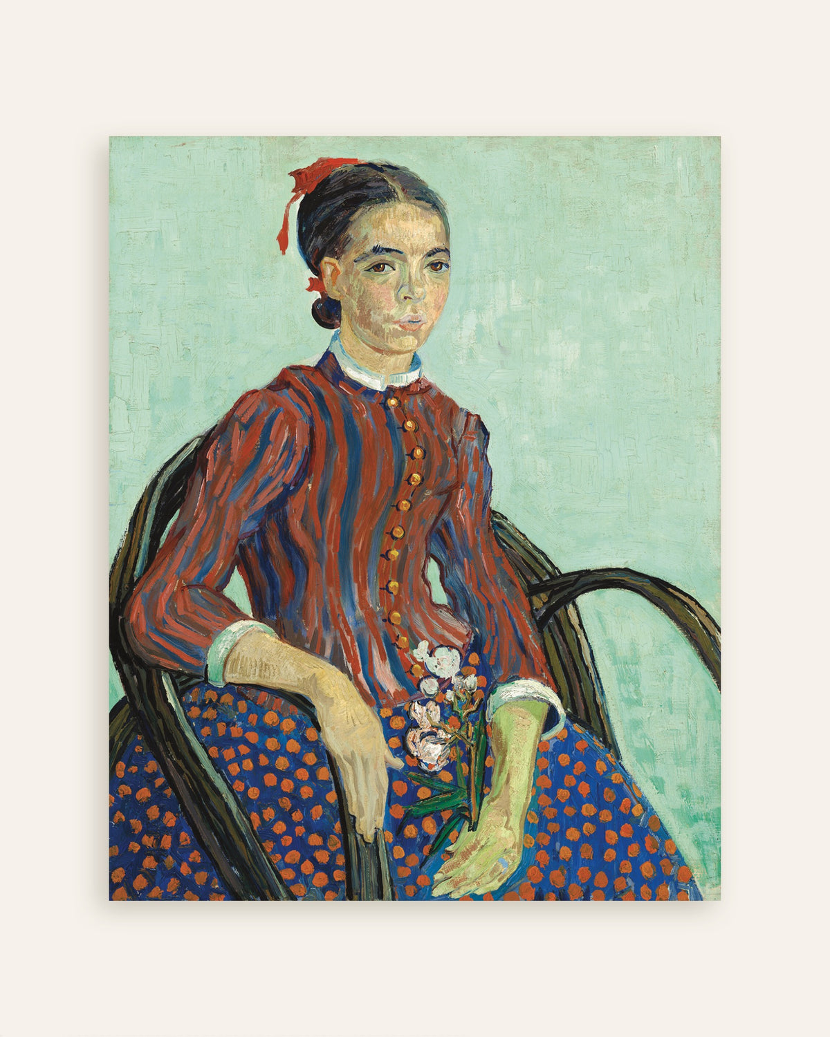 Poster av La Mousmé (1888) av Vincent van Gogh, miniatyr