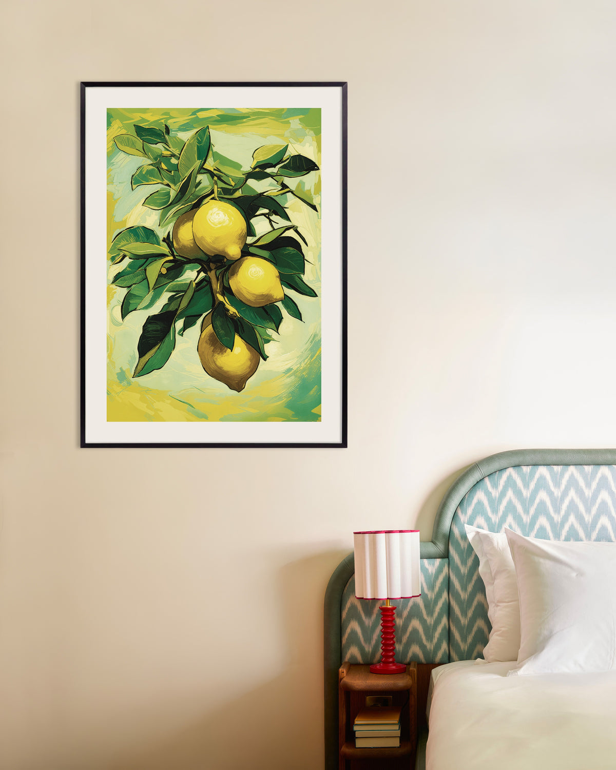 Poster med Citroner från Sorrento, med metallram