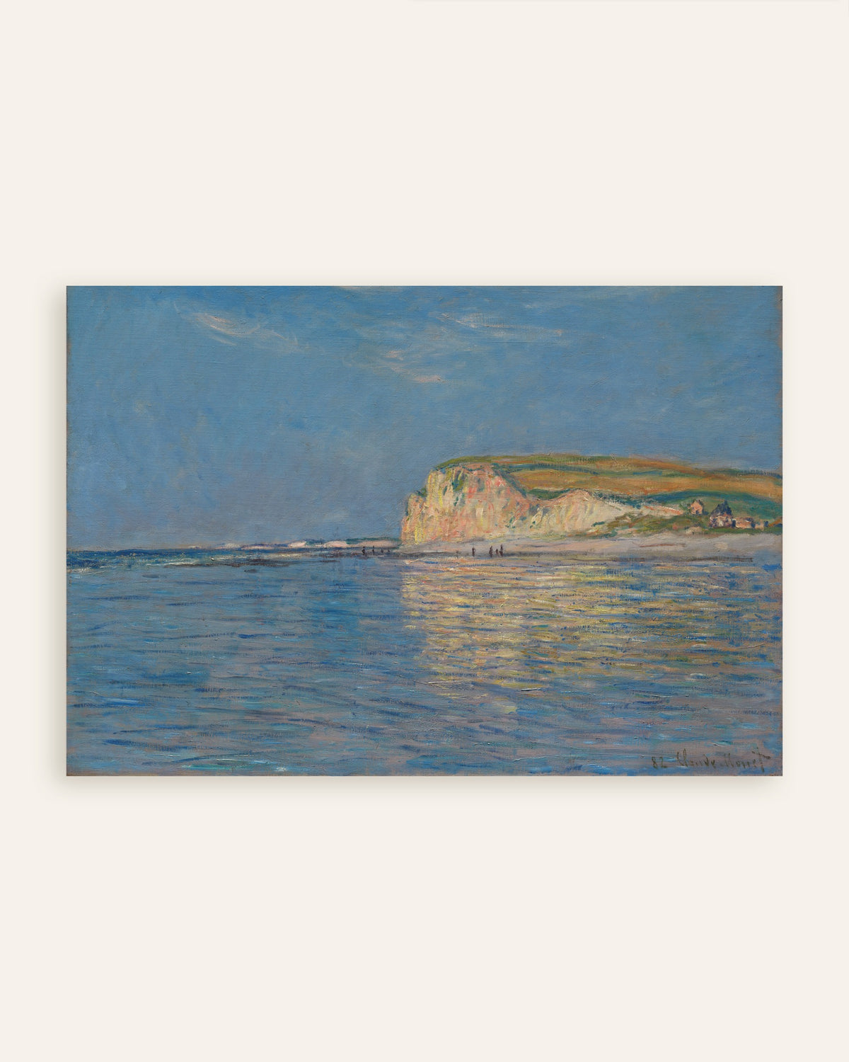 Poster Lågvatten vid Pourville nära Dieppe (1882) av Claude Monet, miniatyr