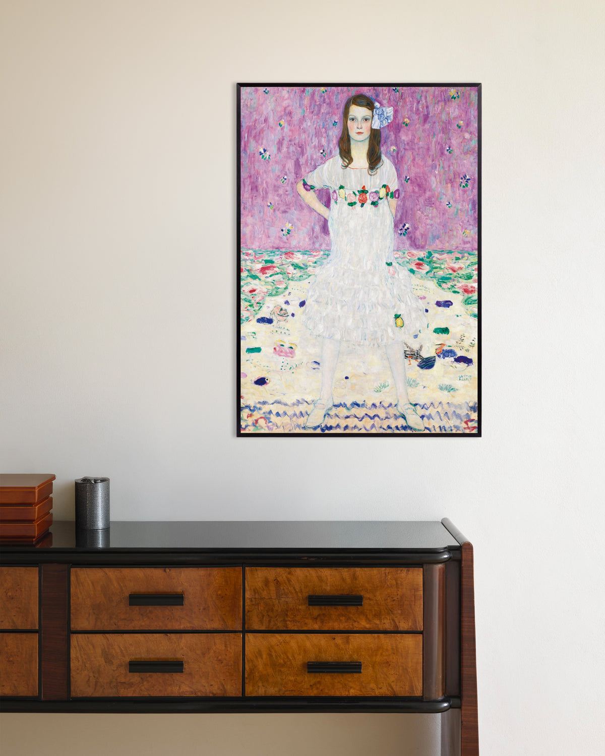 Poster Mäda Primavesi (1912–1913) av Gustav Klimt med metallram