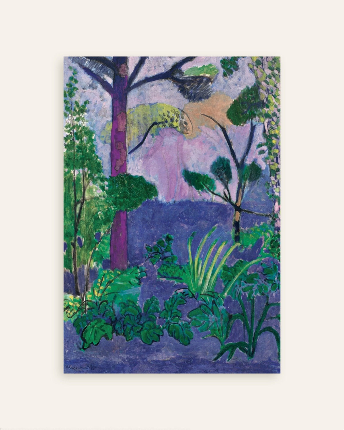 Poster med Marockanskt landskap (Acanthus) 1912 av Henri Matisse, miniatyrbild