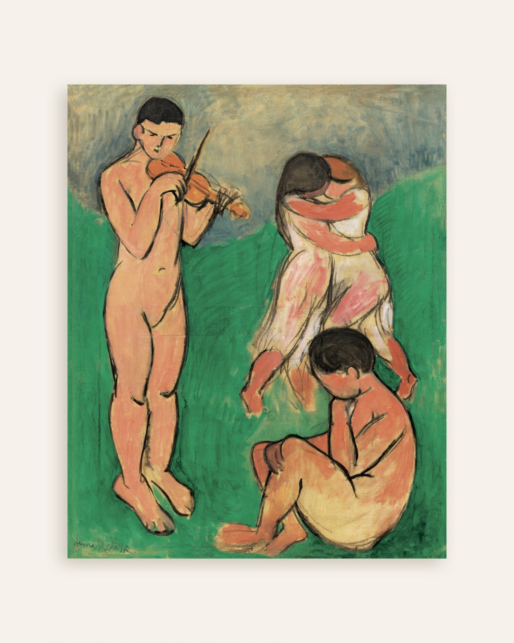 Poster of Music (1907) by Henri Matisse - Poster, thumbnail