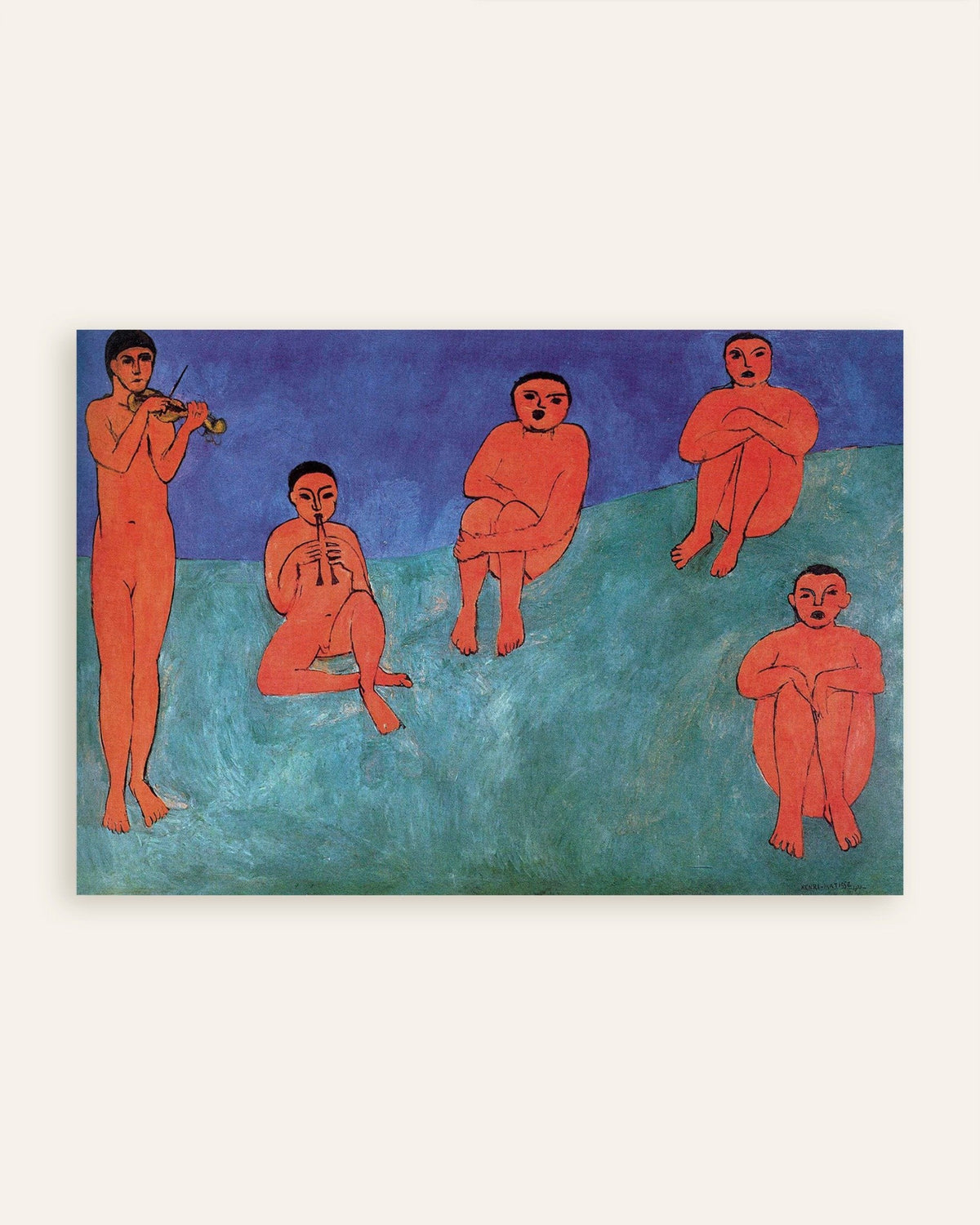 Poster med Musik (1910) av Henri Matisse, miniatyr