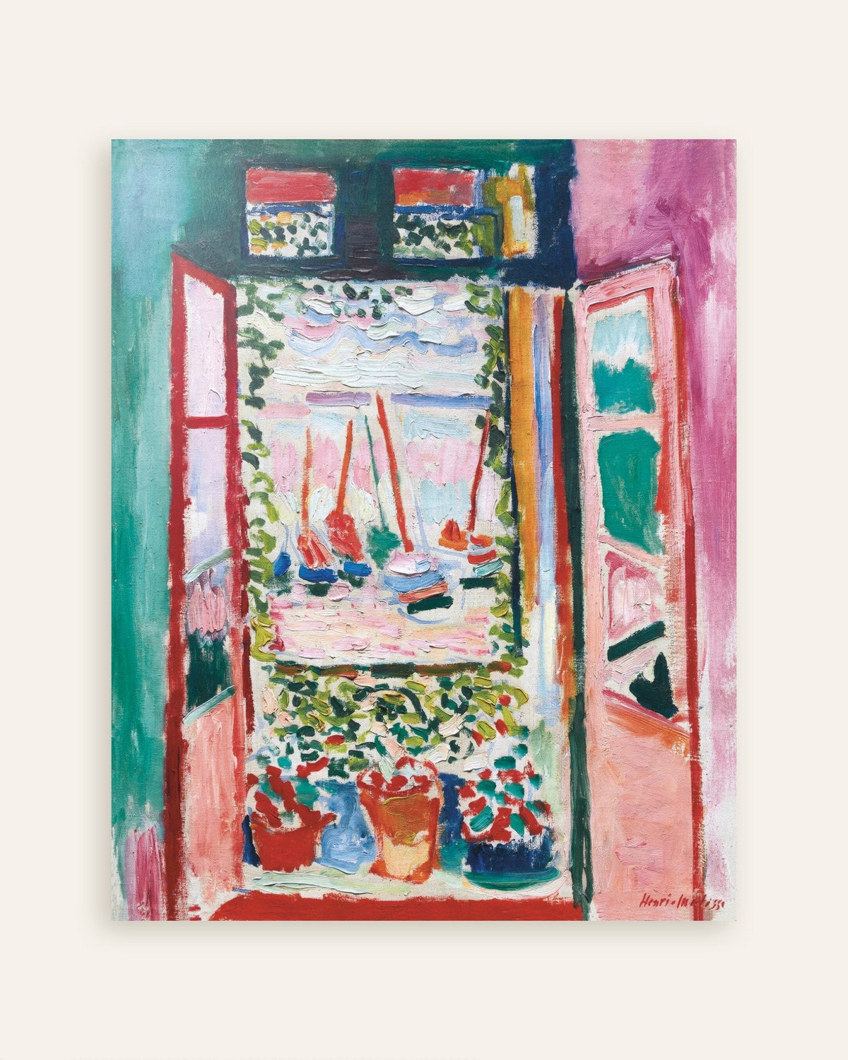 Öppet fönster, Collioure av Henri Matisse, poster, miniatyrbild