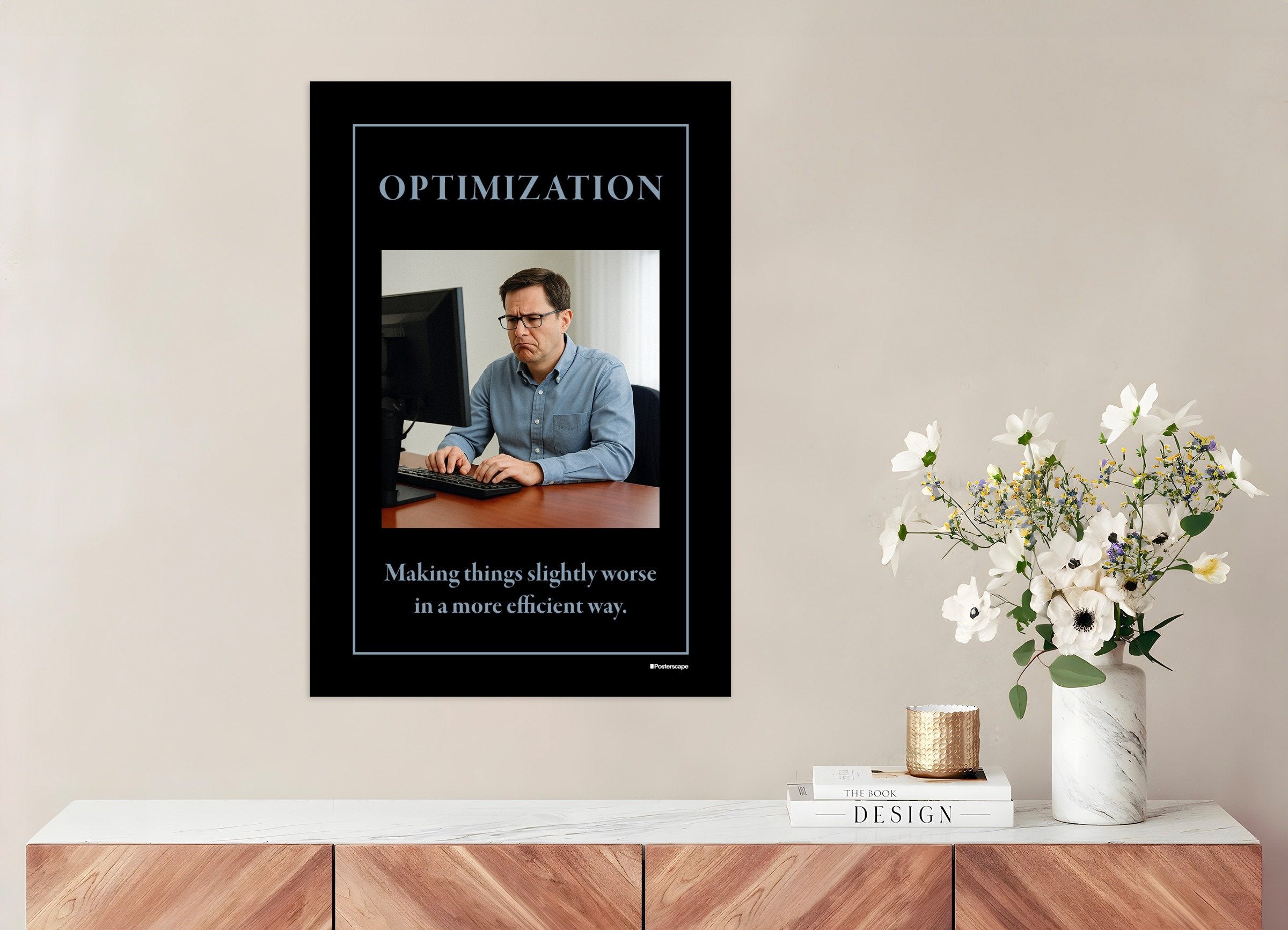 Poster of Optimization - Demotivational Poster