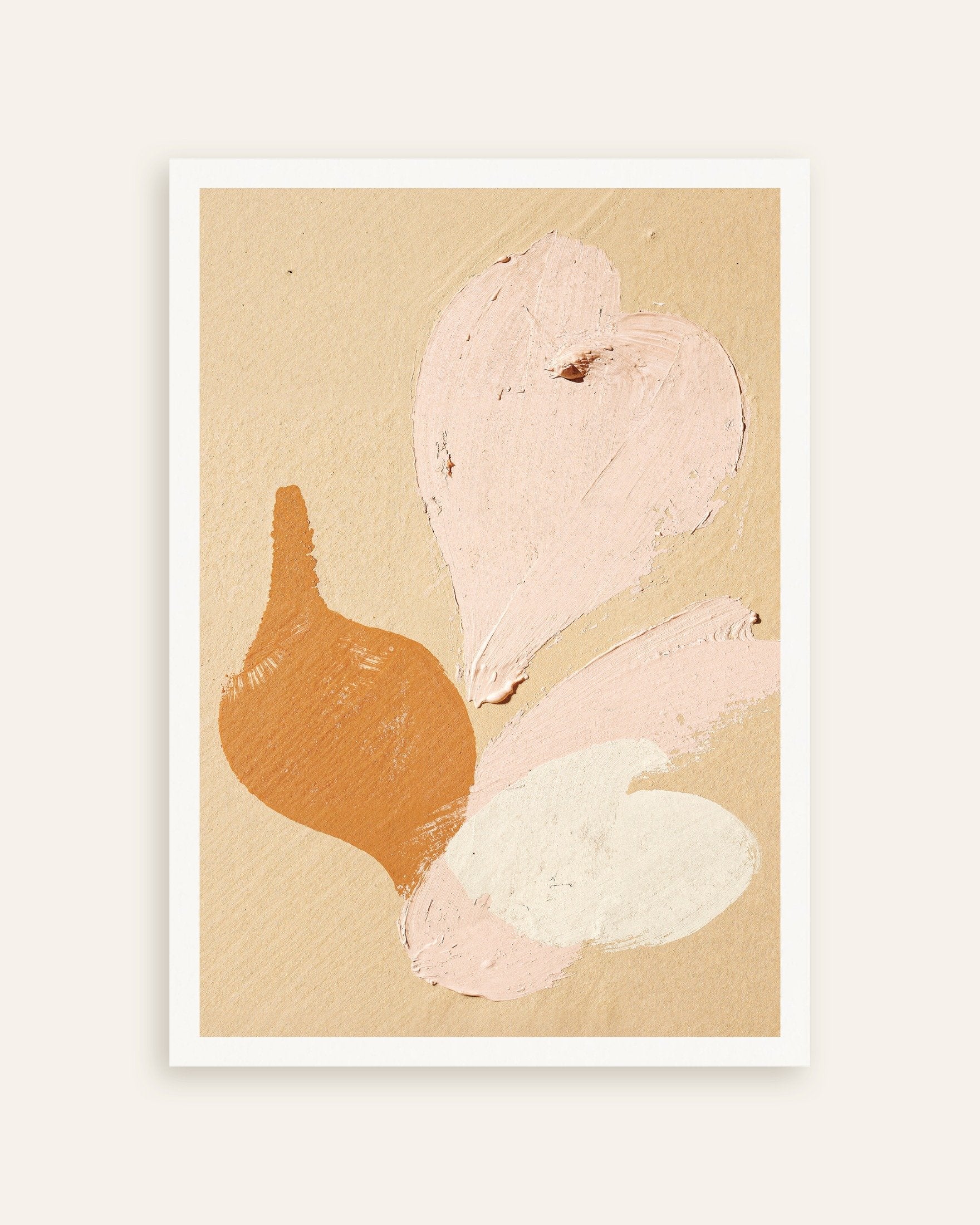 Poster of Painted Petals - Abstract Floral Texture Poster, thumbnail