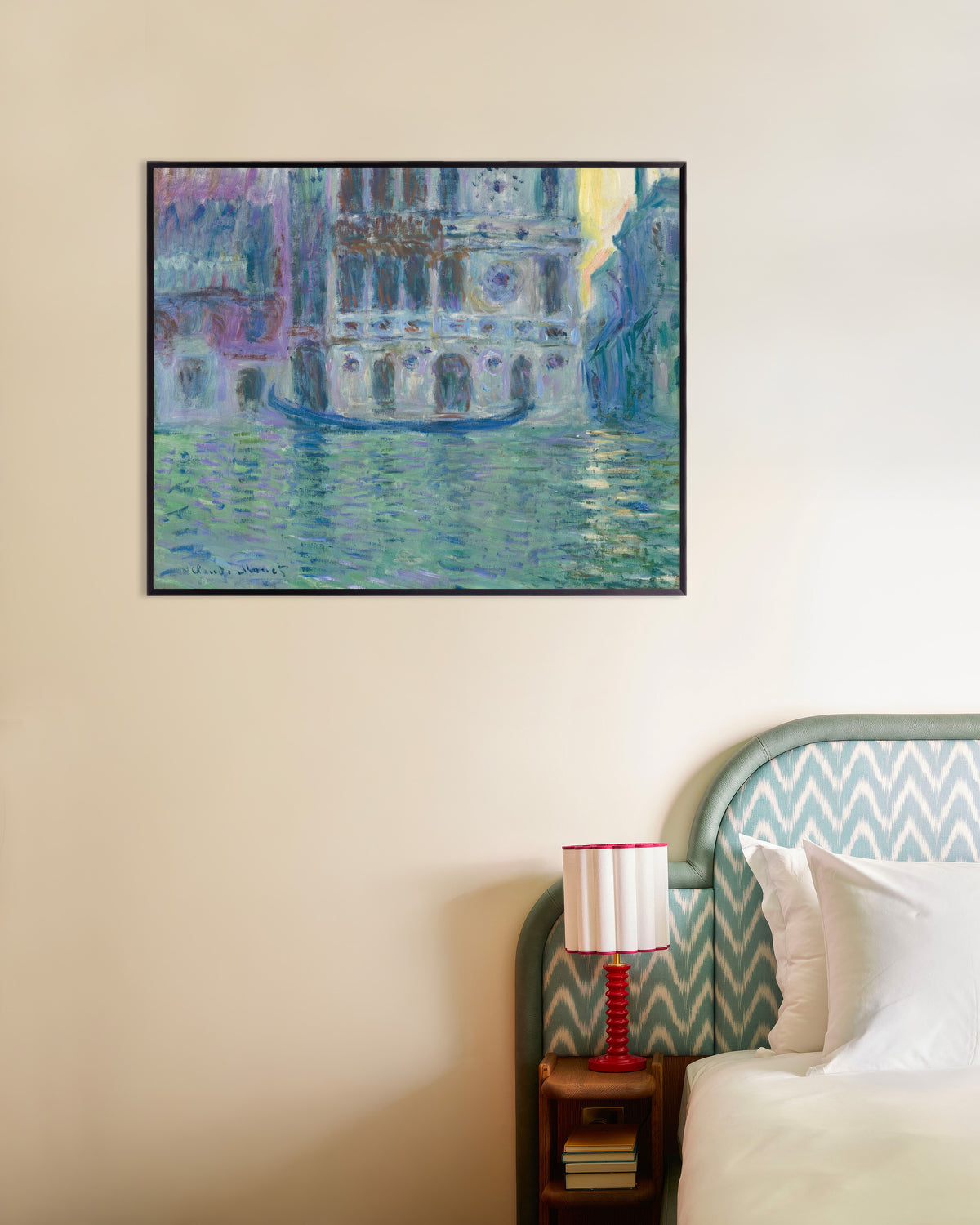 Poster Palazzo Dario (1908) av Claude Monet med metallram