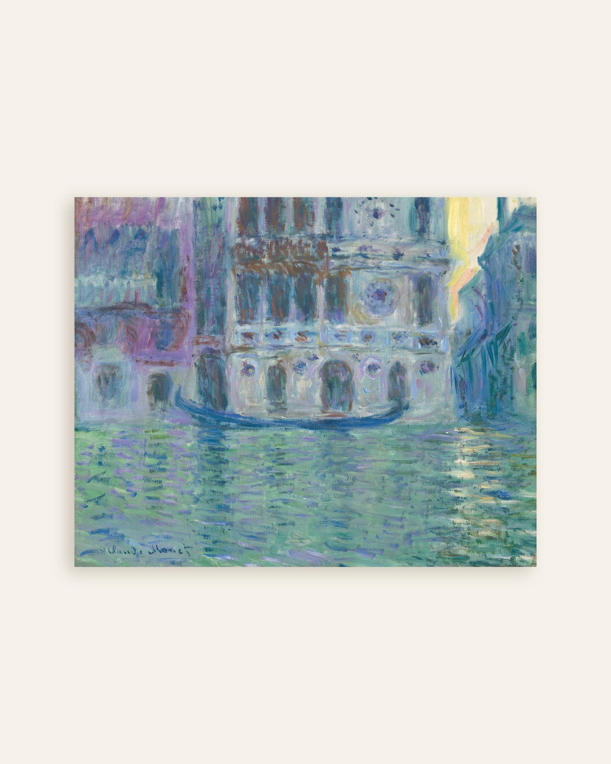 Poster Palazzo Dario (1908) av Claude Monet, miniatyr