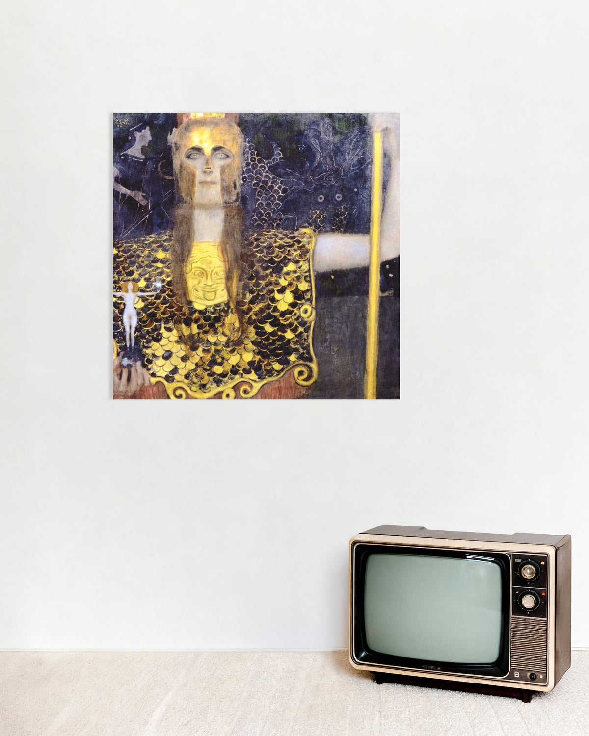 Poster med Pallas Athena (1898) av Gustav Klimt