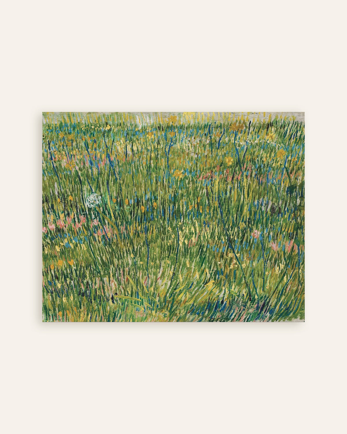 Poster med Gräsplätt (1887) av Vincent van Gogh, miniatyr