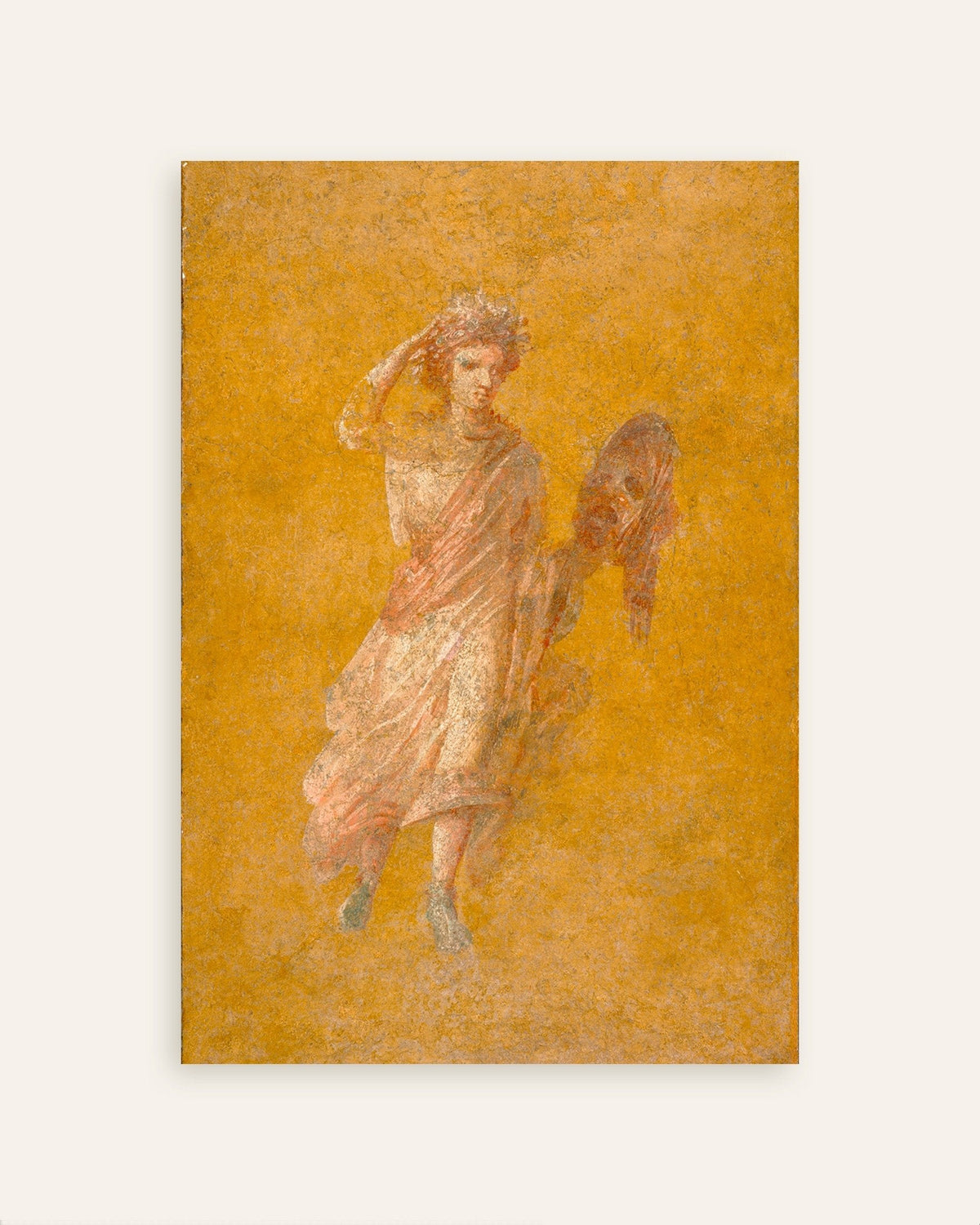 Poster med freskfragmentet av musan Melpomene från Pompeji, en av postrarna i setet