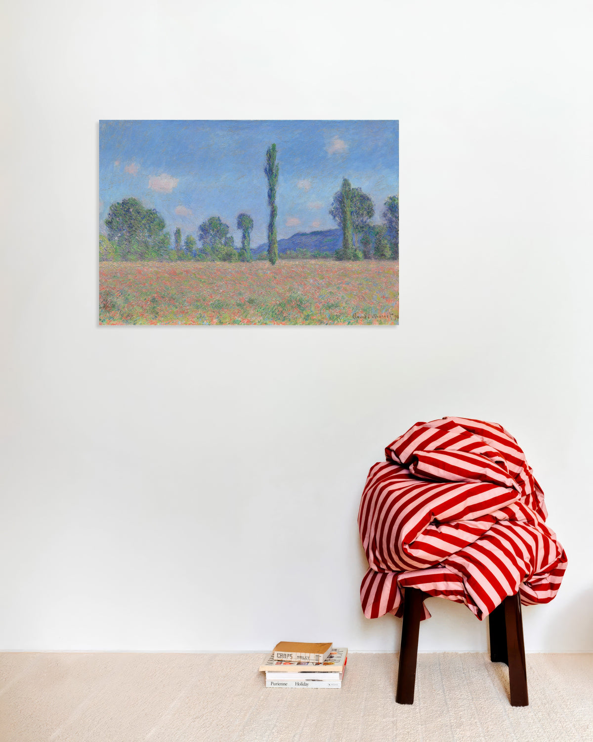 Poster Vallmofält, Giverny (1890) av Claude Monet