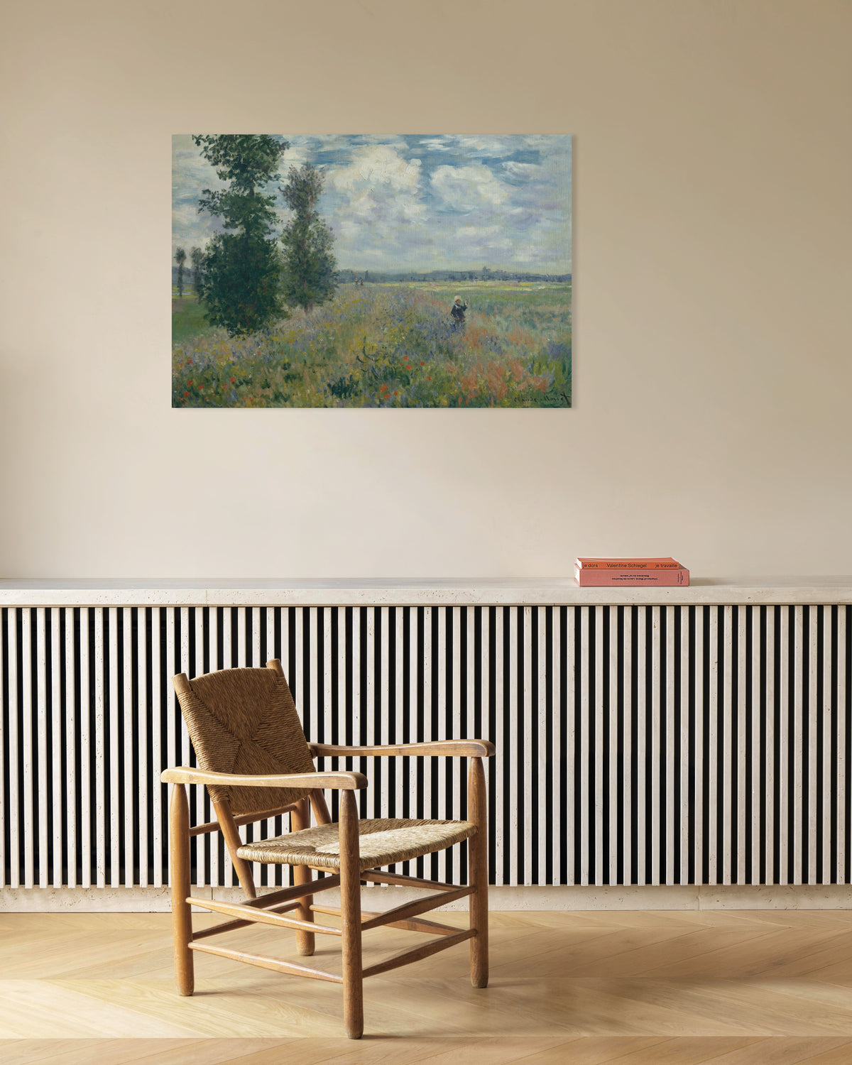 Poster Vallmofält nära Argenteuil (1875) av Claude Monet