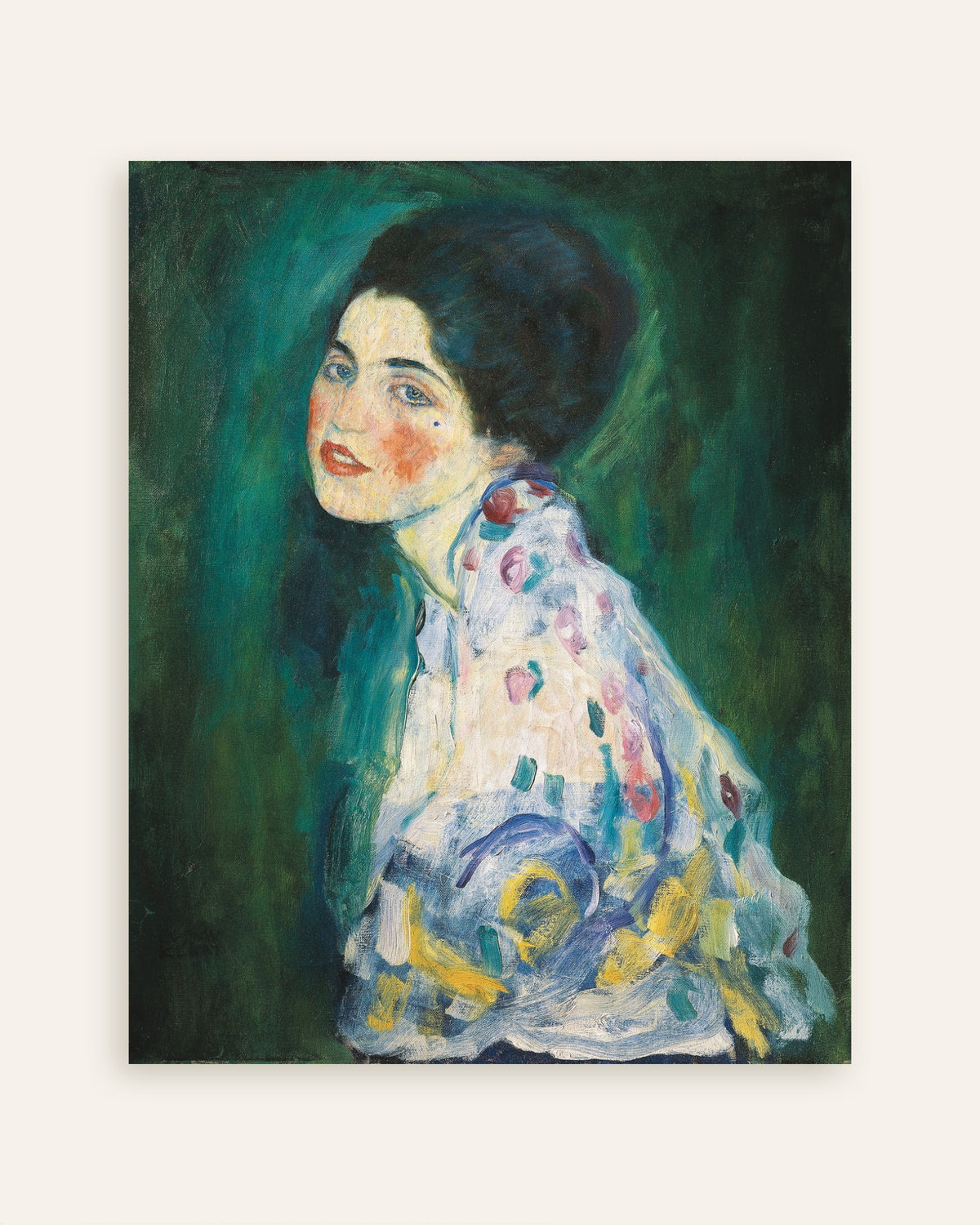 Poster Porträtt av en dam (1916–1917) av Gustav Klimt, miniatyr