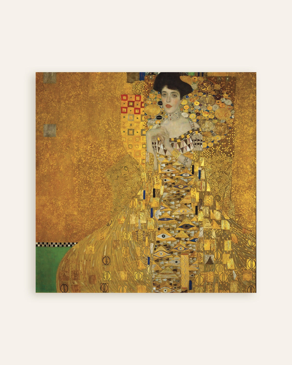 Poster Porträtt av Adele Bloch-Bauer I (1907) av Gustav Klimt, miniatyr