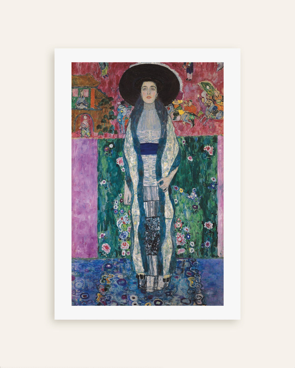 Poster Porträtt av Adele Bloch-Bauer II (1912) av Gustav Klimt, miniatyr