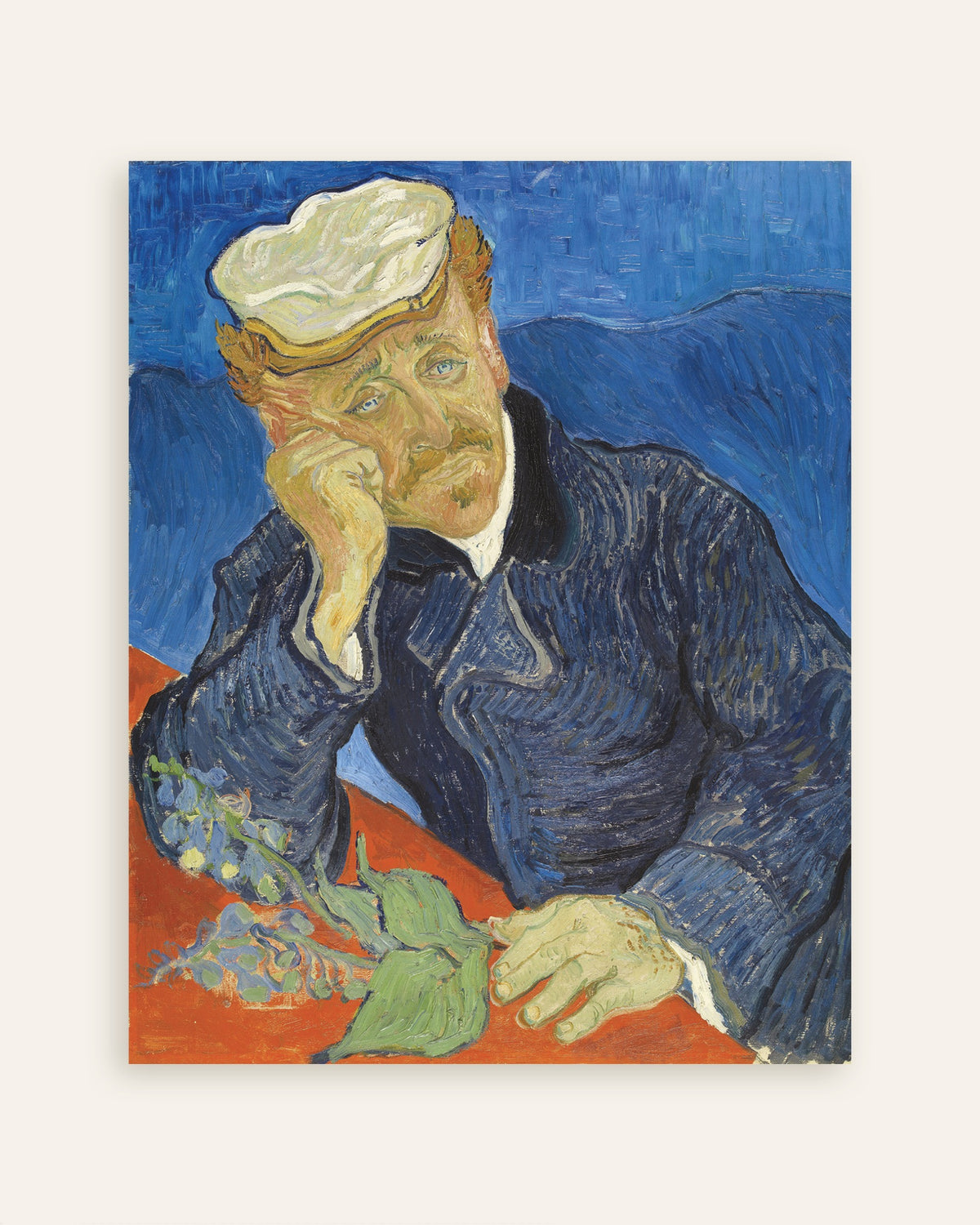 Poster med Porträtt av doktor Paul Gachet (1890) av Vincent van Gogh, miniatyrbild