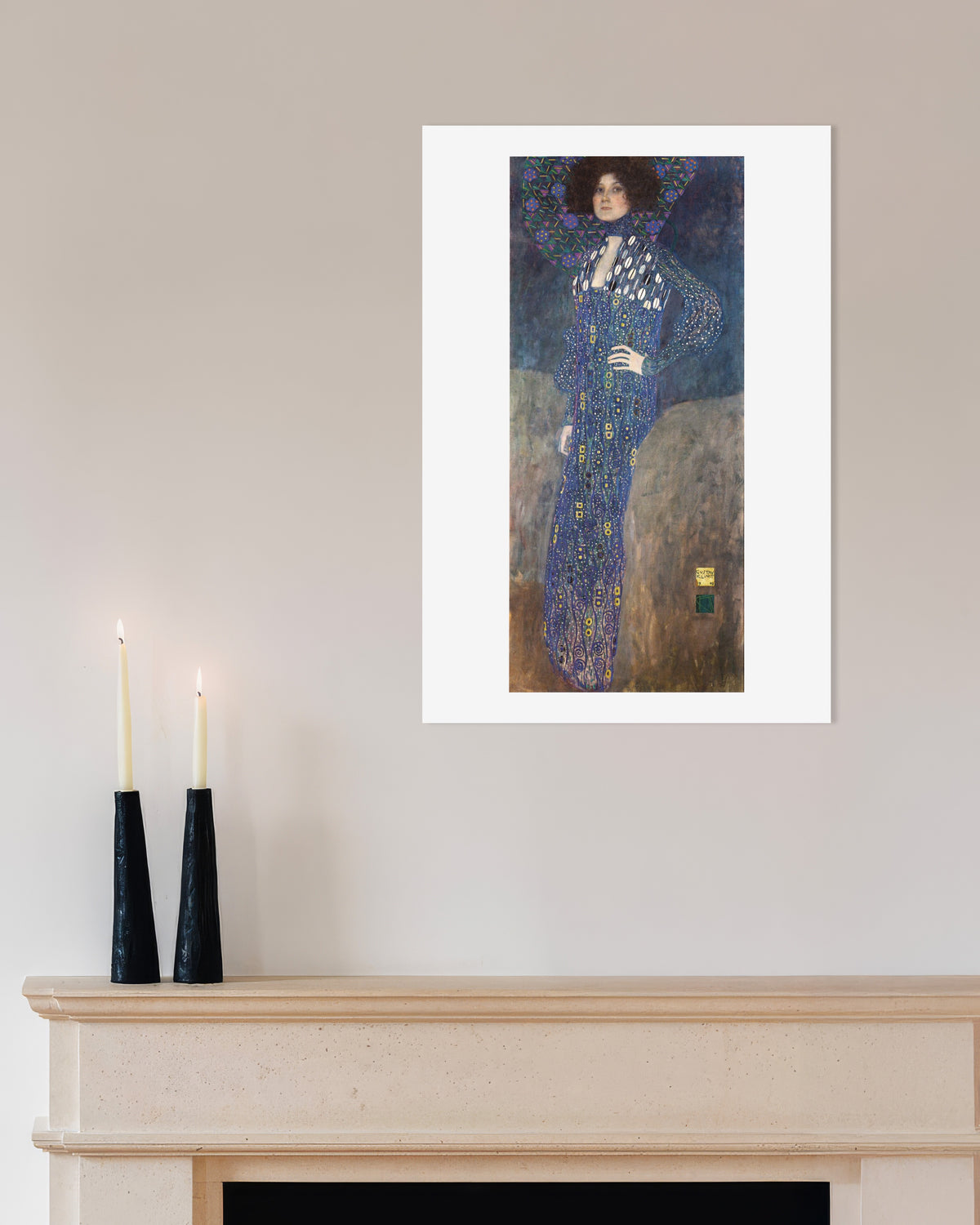 Poster Porträtt av Emilie Flöge (1902) av Gustav Klimt