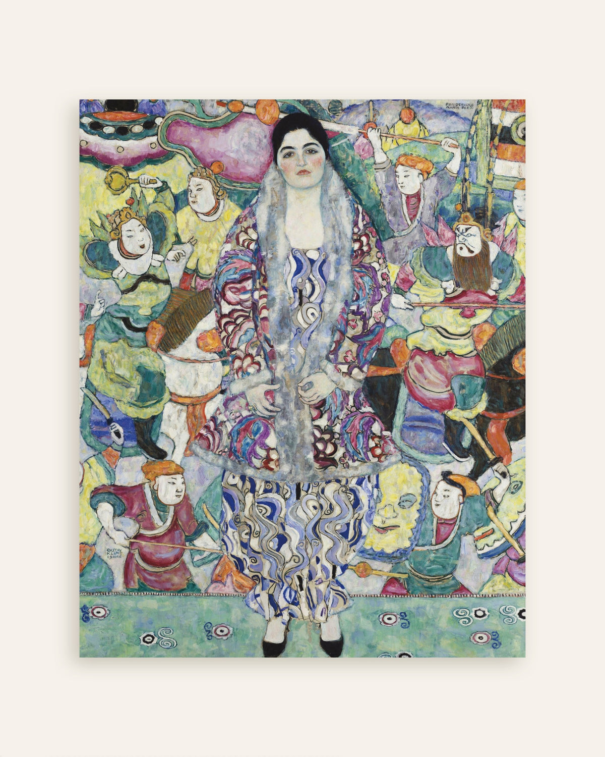 Poster med Porträtt av Friederike Maria Beer (1916) av Gustav Klimt, miniatyrbild