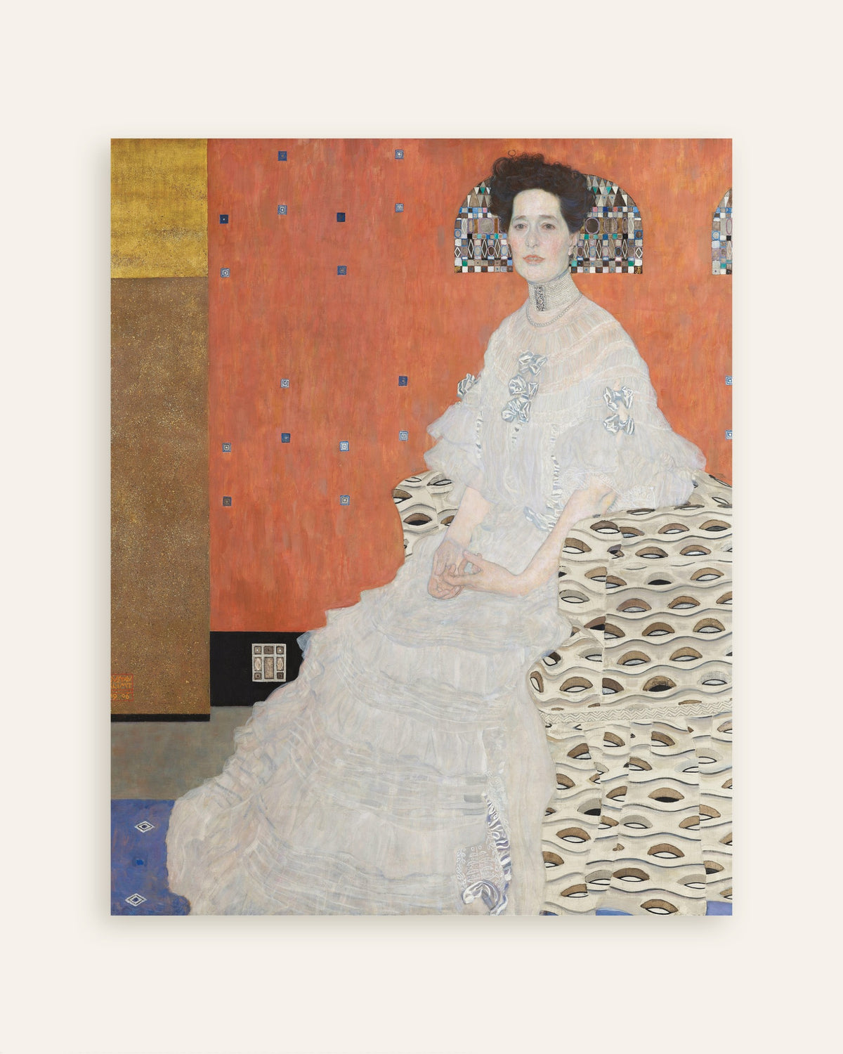 Poster Porträtt av Fritza Riedler (1906) av Gustav Klimt, miniatyr