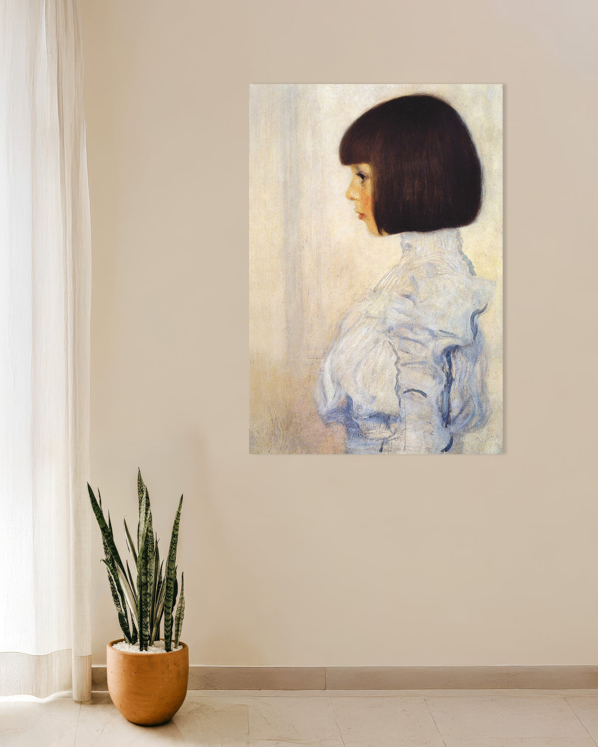 Poster Porträtt av Helene Klimt (1898) av Gustav Klimt