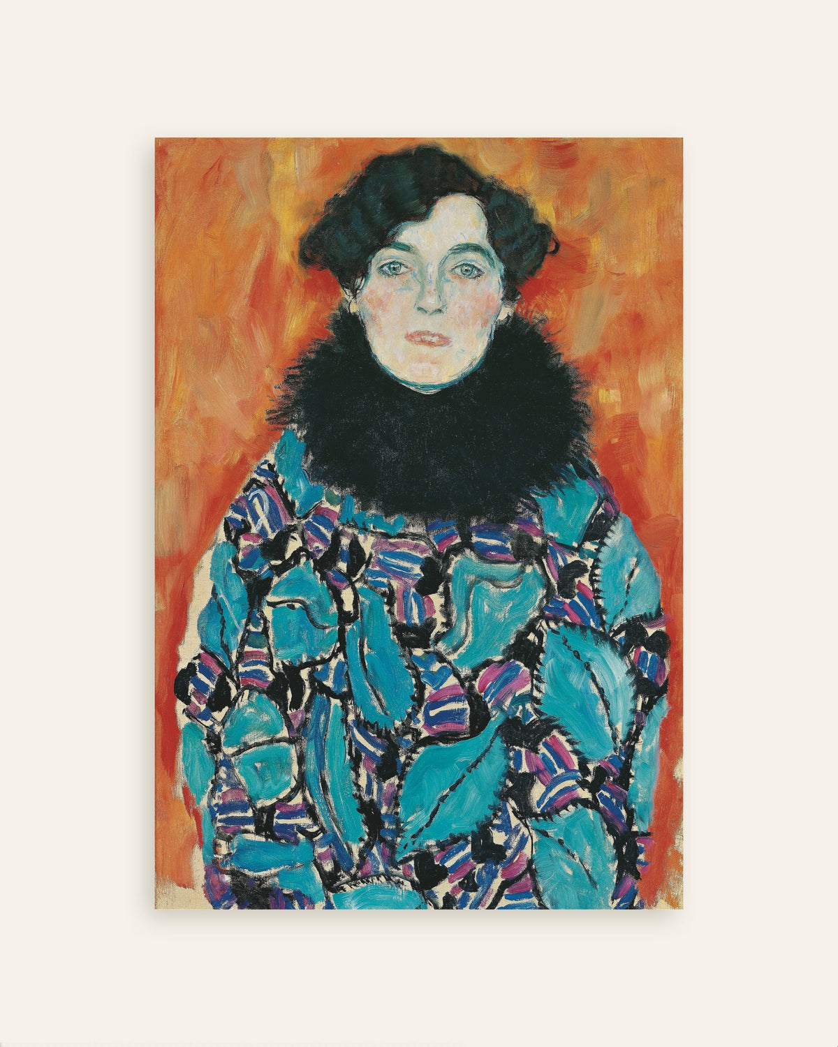 Poster Porträtt av Johanna Staude (1917) av Gustav Klimt, miniatyr