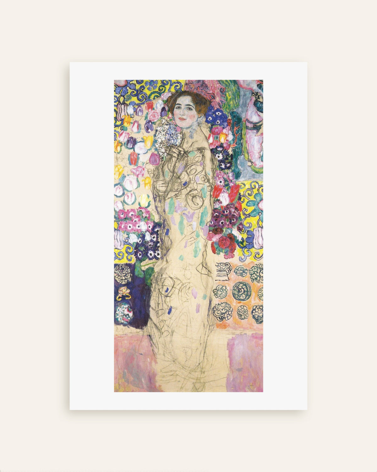 Poster Porträtt av Maria Munk (1917–1918) av Gustav Klimt, miniatyr
