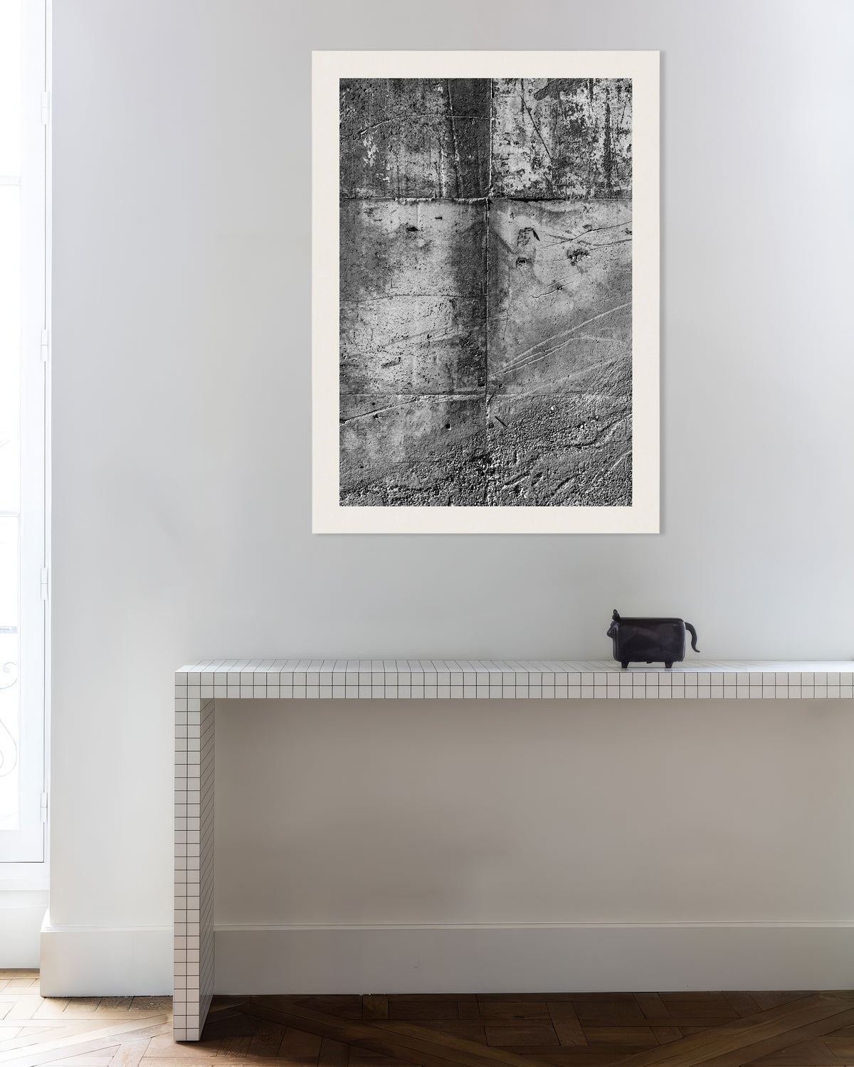 Poster ”Rå betongväggstruktur”