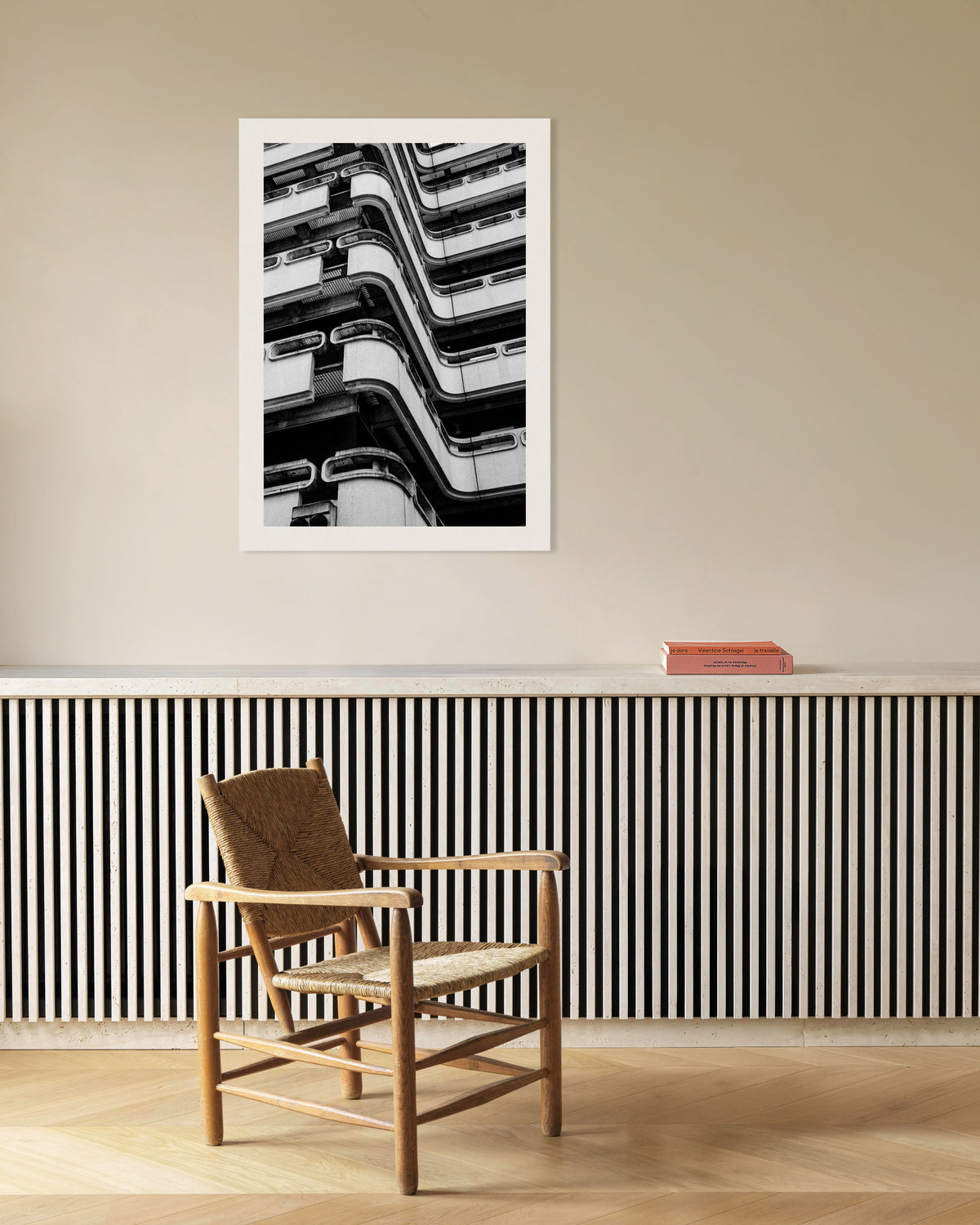 Poster ”Balkonger i böljande betong”