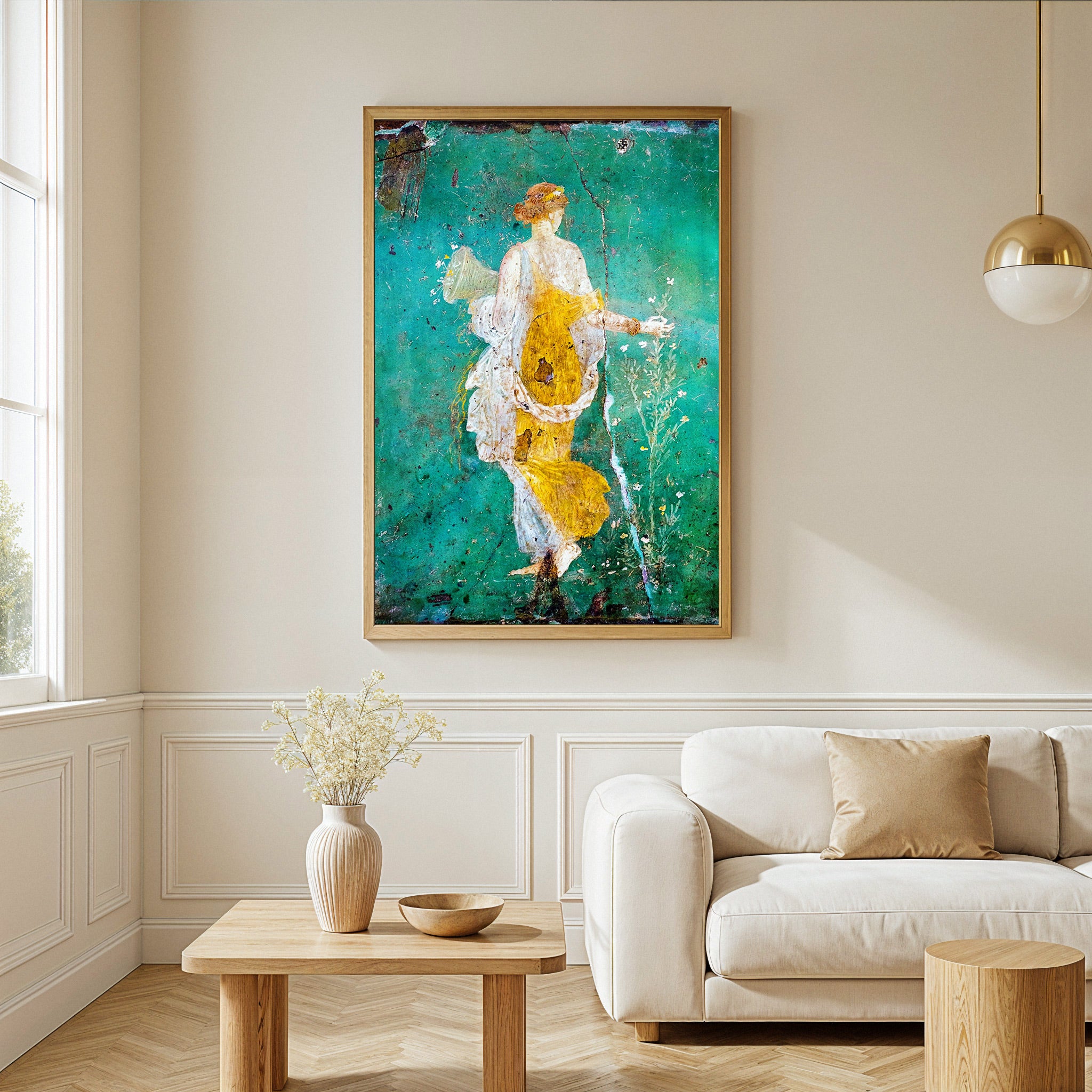 Flora Väggfresk – Stabiae - Antik Romersk Målning Poster