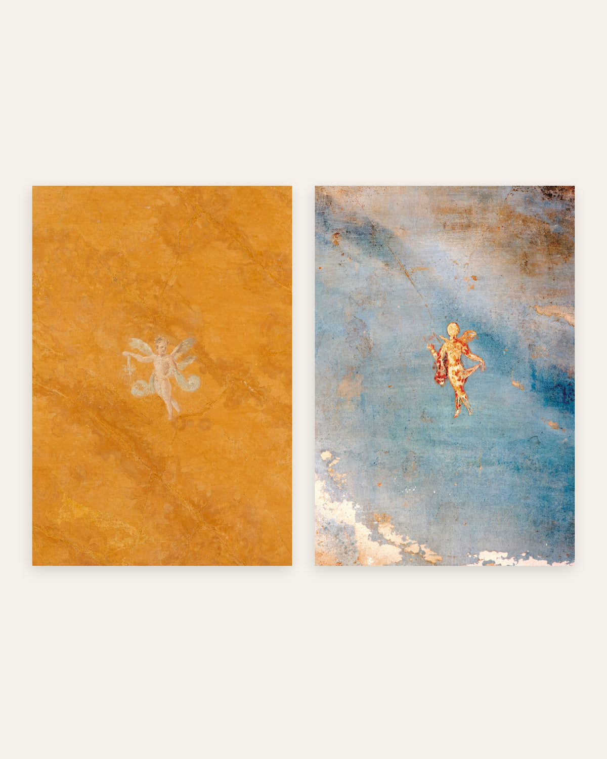 Romerska freskoposters, set med 2: Amor och Psyche, utan ram