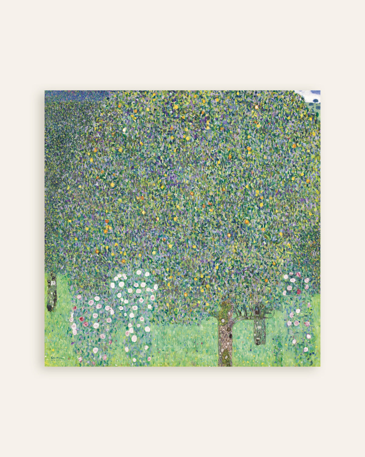 Poster Rosenbuskar under träden (1905) av Gustav Klimt, miniatyr