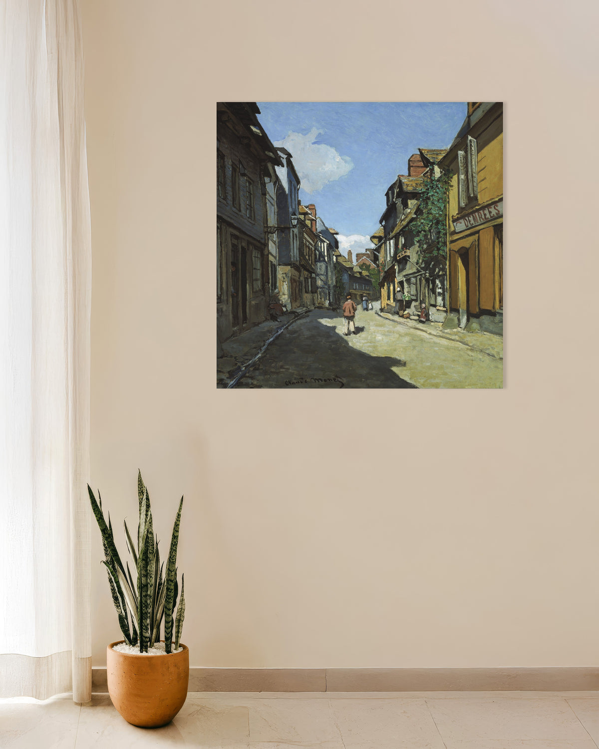 Poster Rue de la Bavole i Honfleur (1864) av Claude Monet
