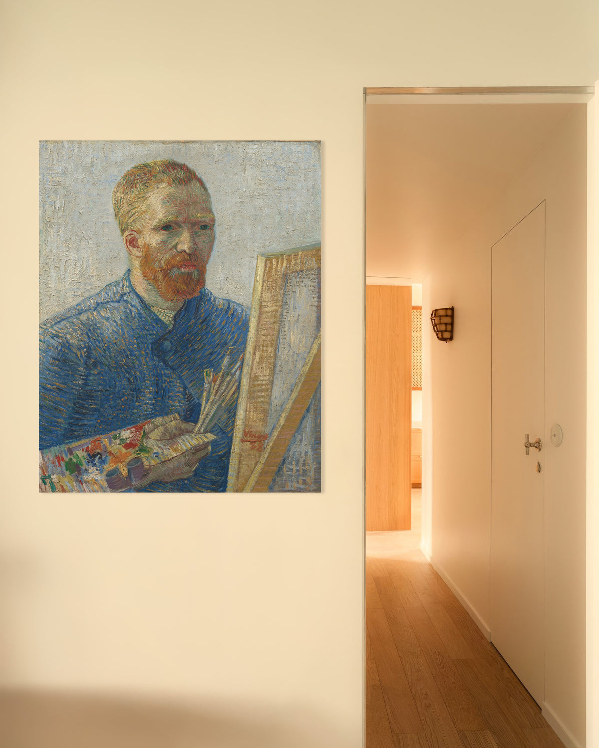 Poster med Självporträtt som målare (1888) av Vincent van Gogh