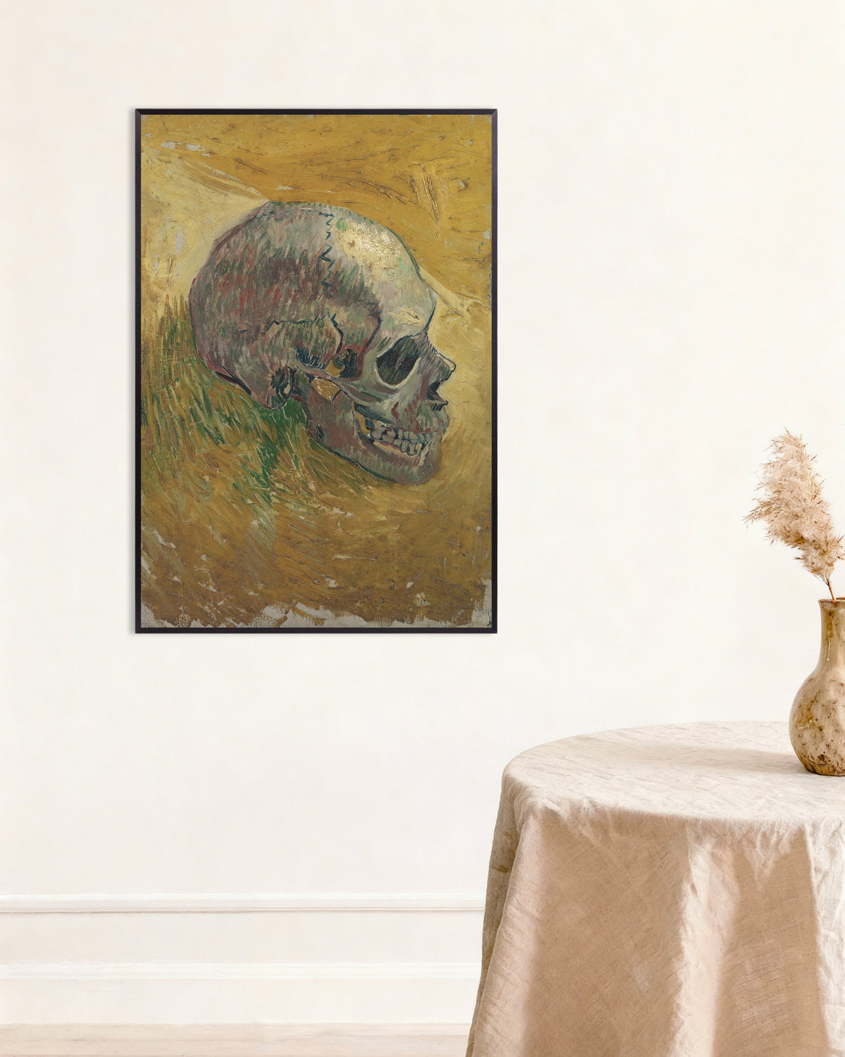 Poster med Skalle (1887) av Vincent van Gogh, med metallram