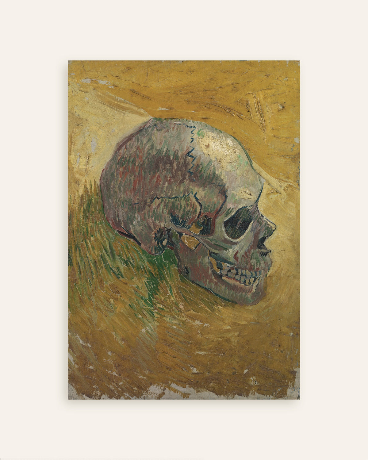 Poster med Skalle (1887) av Vincent van Gogh, miniatyrbild