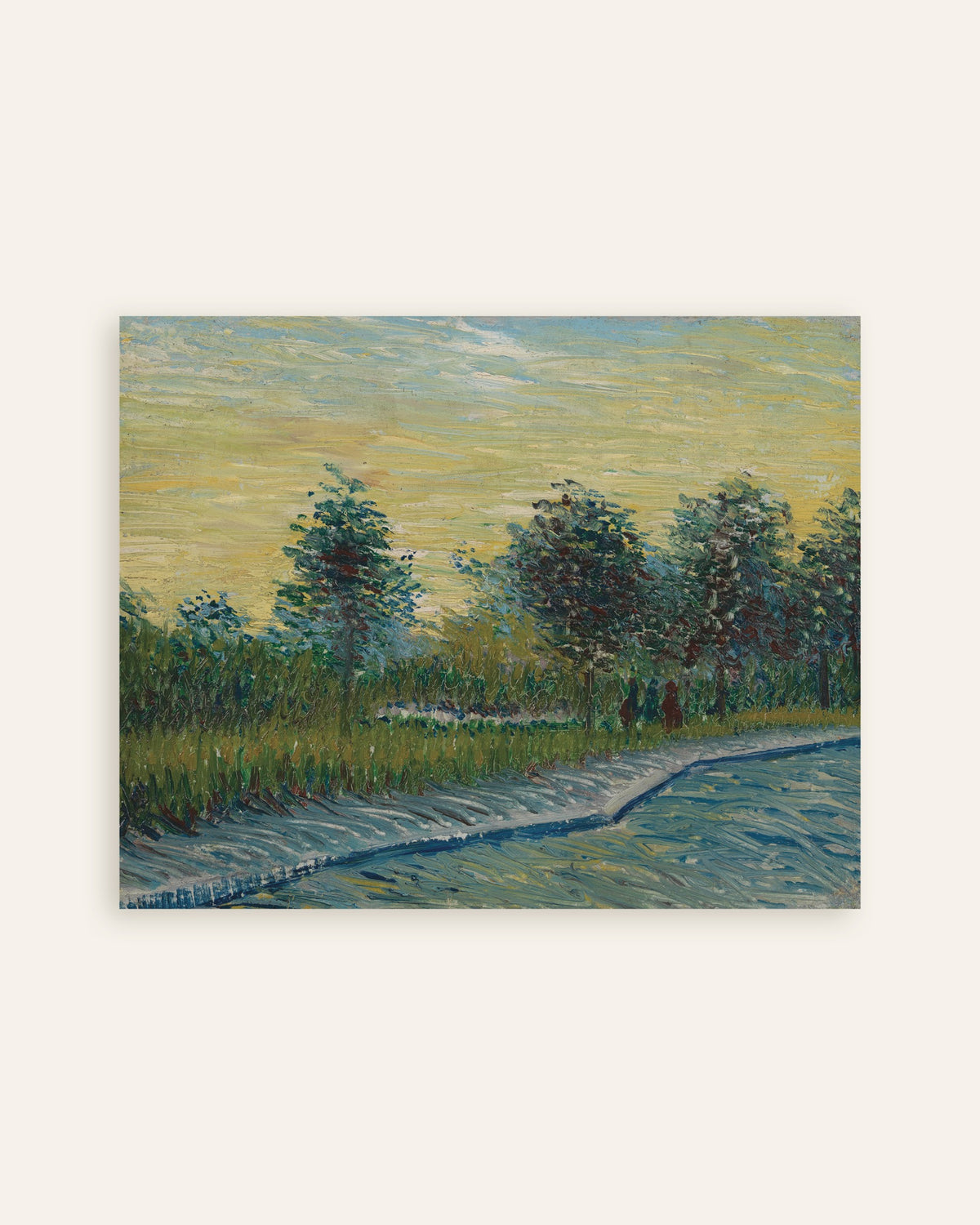 Poster med Place Saint-Pierre vid solnedgången (1887) av Vincent van Gogh, miniatyr