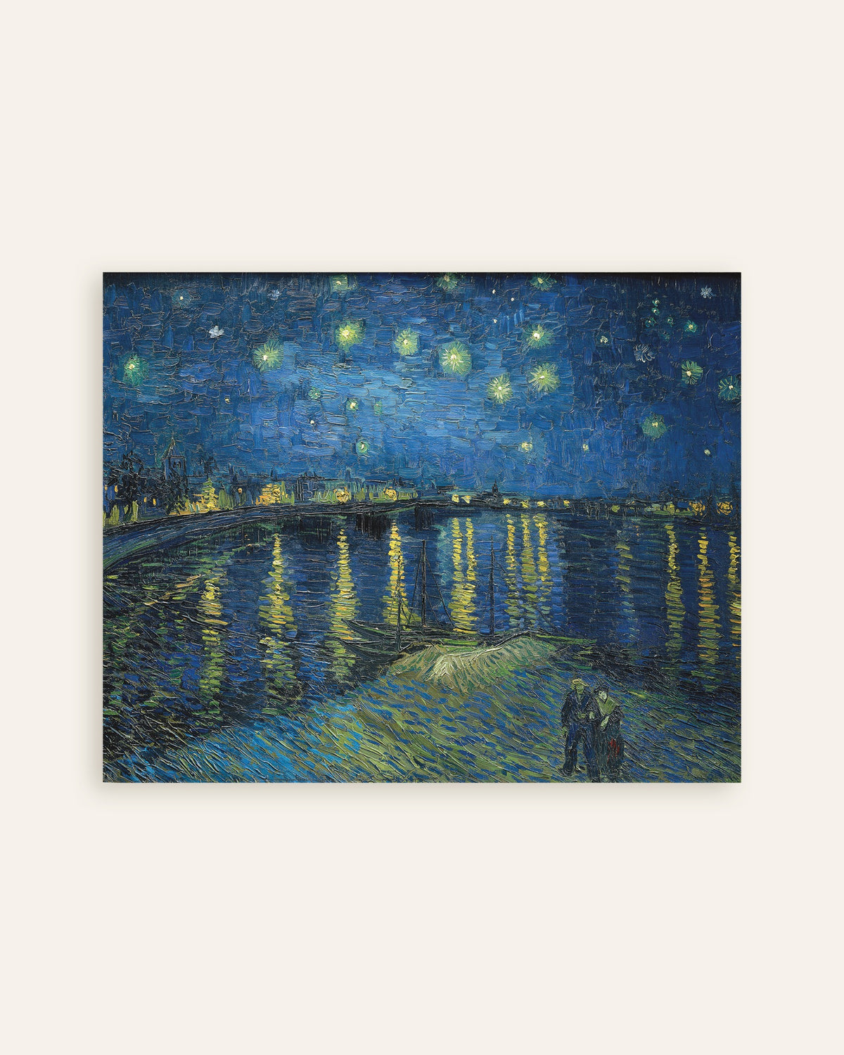 Poster av Stjärnenatt över Rhône (1888) av Vincent van Gogh, miniatyrbild