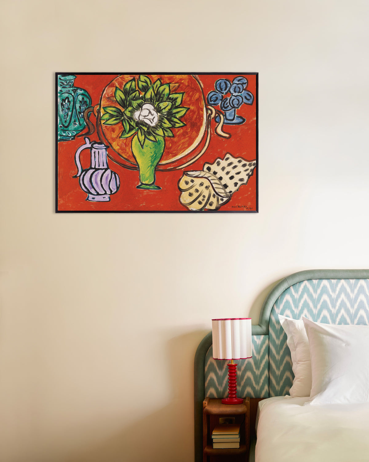 Poster av Stilleben med magnolia (1941) av Henri Matisse, med metallram
