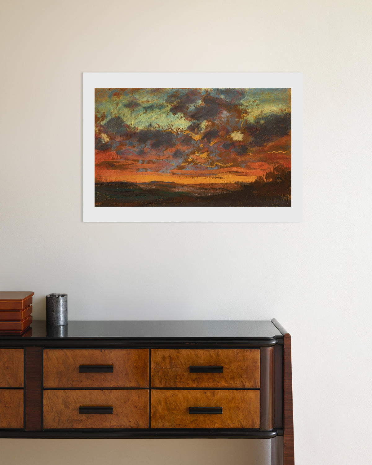 Poster Solnedgång (ca 1868) av Claude Monet