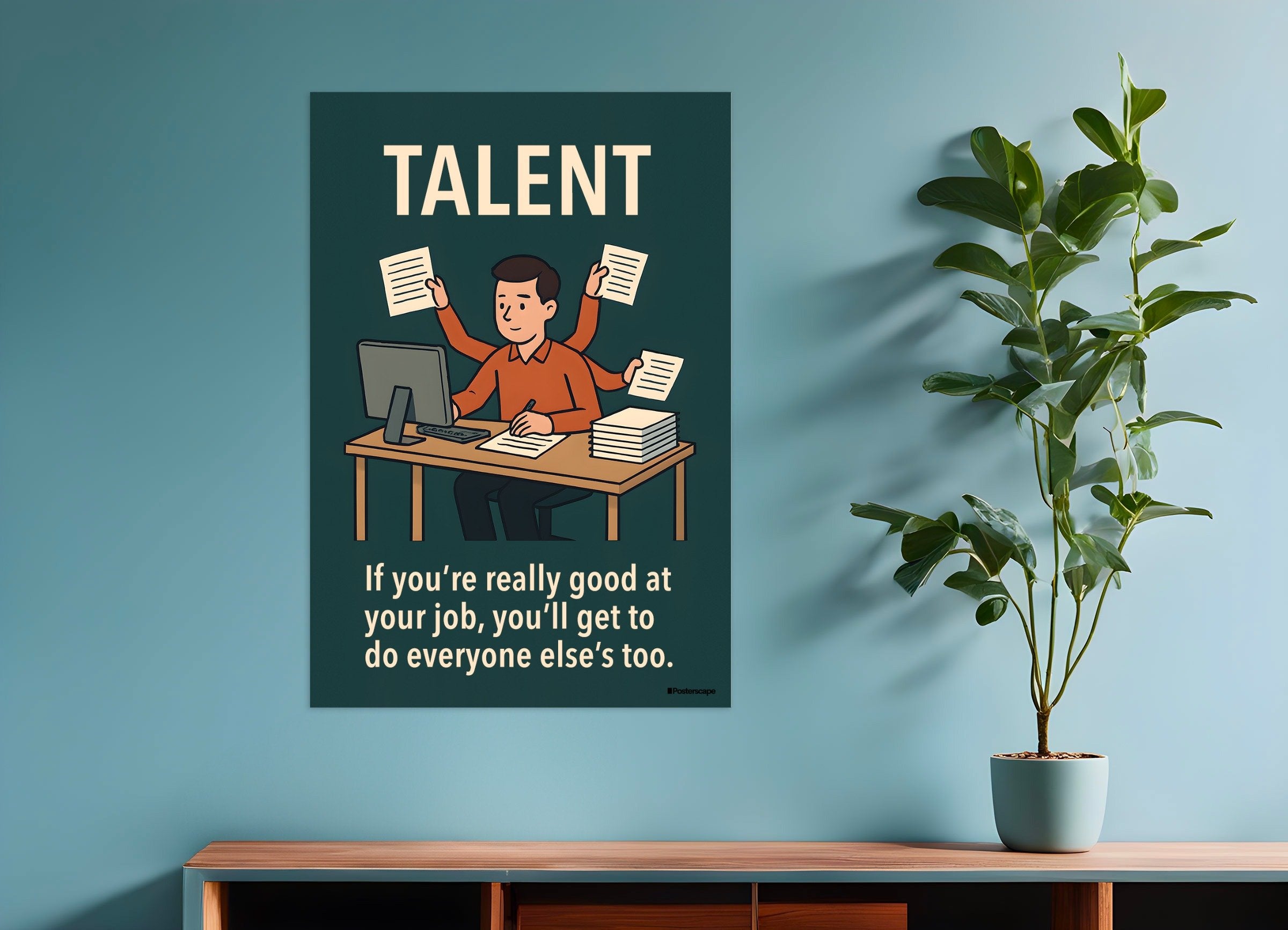 Poster of Talent - Demotivational Poster