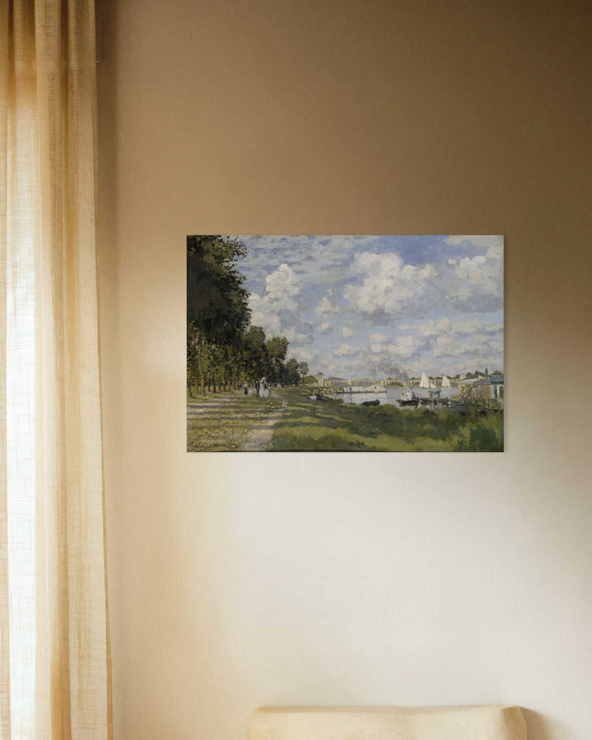 Poster Bassängen vid Argenteuil (ca 1872) av Claude Monet